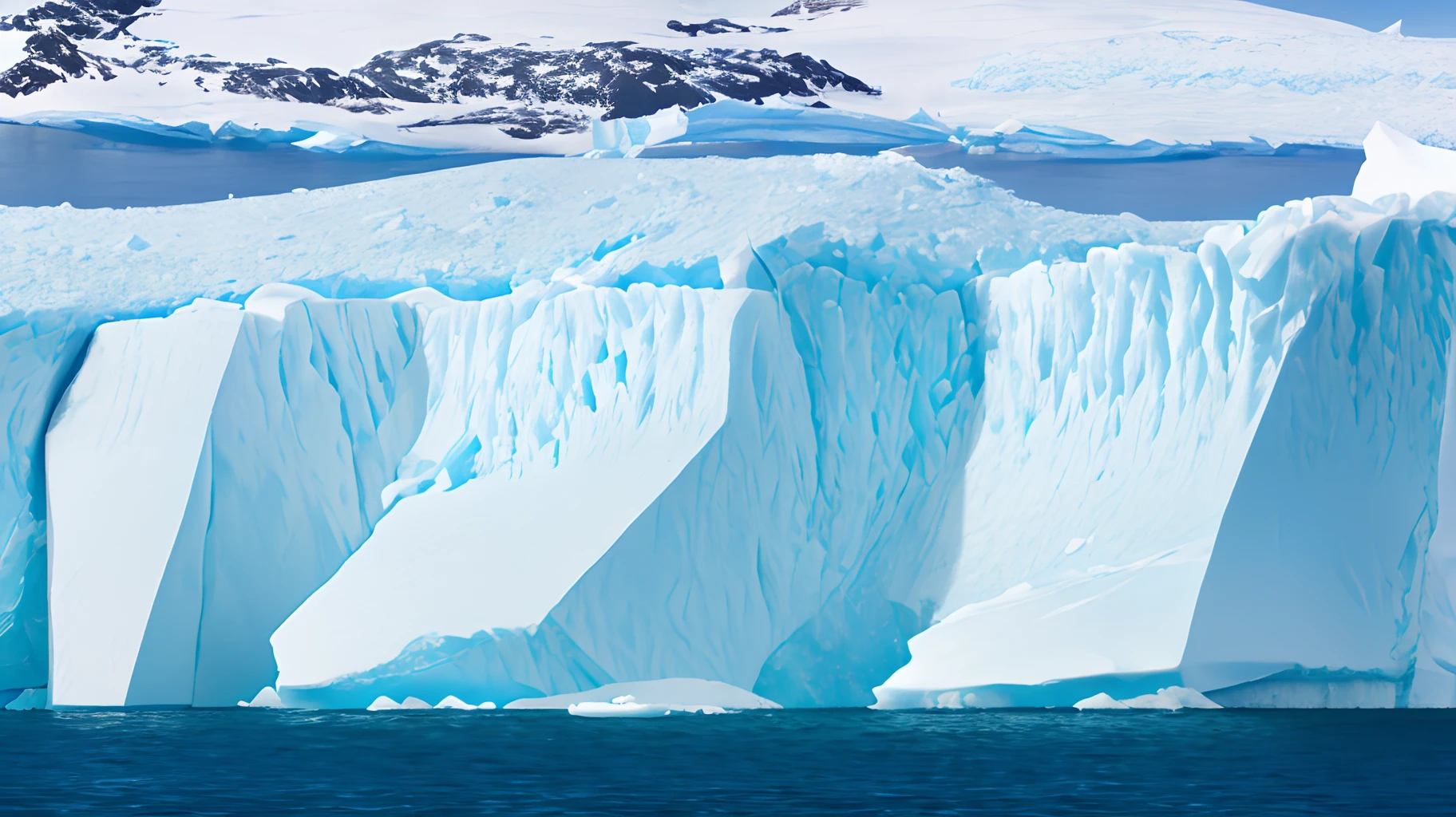 Antarctic ice wall, cidade futuristica, 8k, cidade perdida, Lands beyond Antarctica, navios, ultra realista