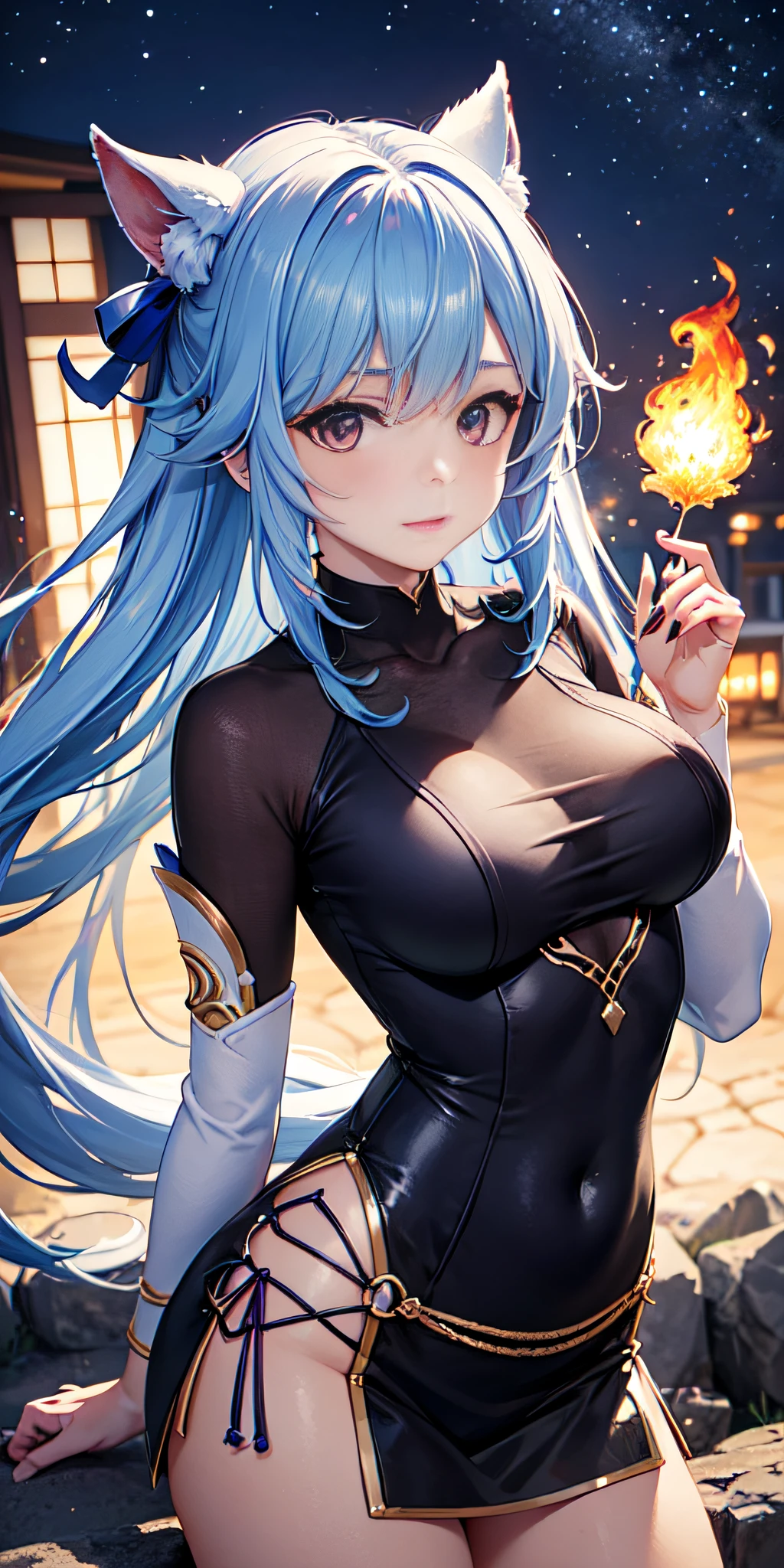 4k, girl, Raiden Shogun, Korean woman, shoulder exposure, shoulder smooth texture latex, coquettish smile, anime feel, evil devil, {blackening}, {teasing smile}, {teasing smile}, high quality, clear picture,