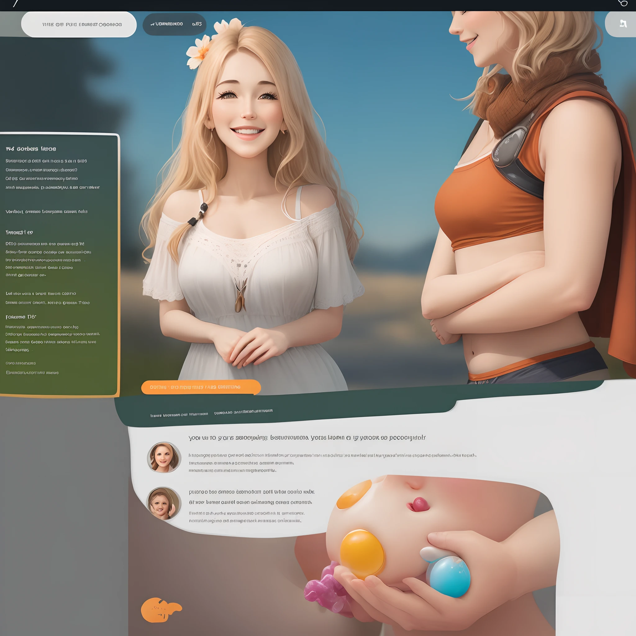 16:9 background image for a hero section of a fertility coaching website