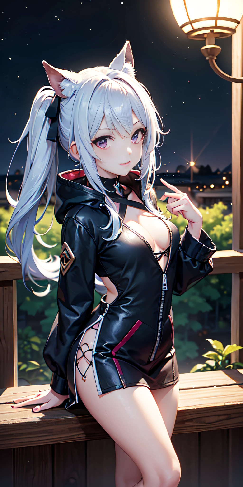 18yr old, only 1 girl, Chica anime: (Ropa corta estilo colegial, face symmetrical, color de cabello variable, Cola de caballo ,cana, purple eyes, Personalidad: seductora profesional), Magical Circle, fuego azul, llamas azules, papel tapiz, paisaje, sangre, salpicaduras de sangre, profundidad de campo, noche, light particles, rayos de luz, sidelit, muslos, destino \(serie\), Impacto Genshin, chaqueta abierta, mini falda ultra corta, muslos altos, nube, Image captured with the Canon EOS 50mm professional camera