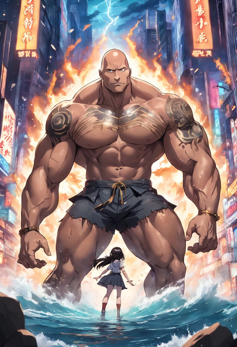 Dwayne Johnson
como escorpiao rei ::cores vivas estilo anime ,corpo inteiro ::_estilo olhos,ruins,deformaçao
