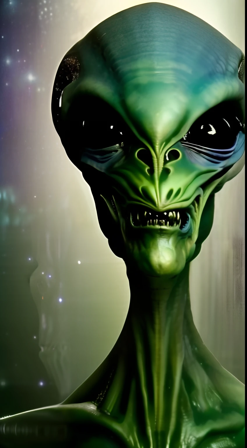 A wierd alien,
monstrosity,
gloom,
glossy,
darkness,
face portrait,
Saul Bass,
Shigeo Fukuda,
Van der Waals force,
insanely detailed,
intricate,
astral chillstep,
graphic design,
dynamic,
fractal,
powerful,
muted colors,
alien code,
gore,
organic,
ambient occlusion,
supernova