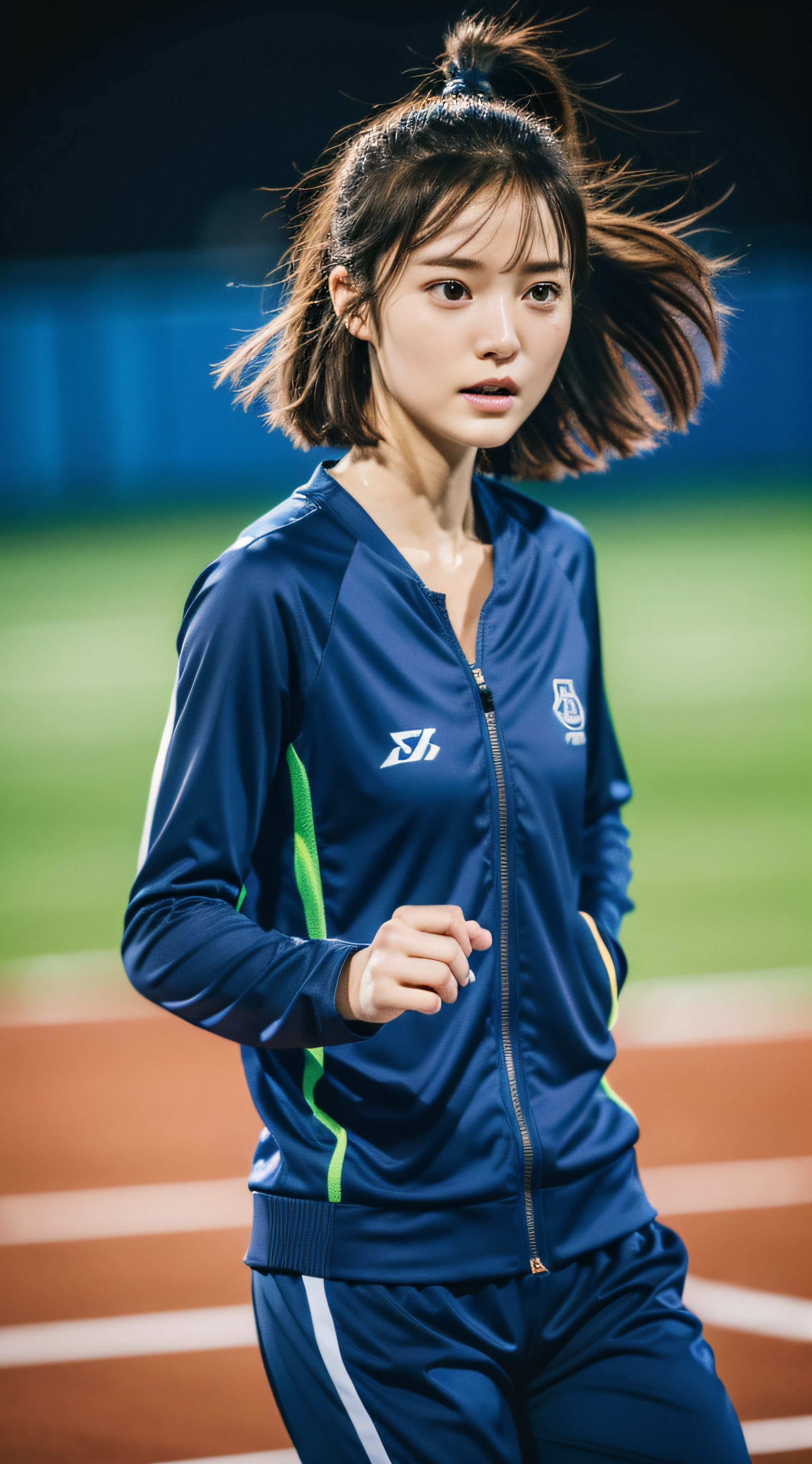 top-quality、8k picture、Female athletes in stadiums, Kazue Kato, ultra - high jump, wearing track and field suit, mao hamaguchi, akikazu mizuno, Yuka Kazami, Sui Ishida, miyagawa choshun, Aoi Ogata, Marin Kitagawa, hanekawa tsubasa, akiko takase
