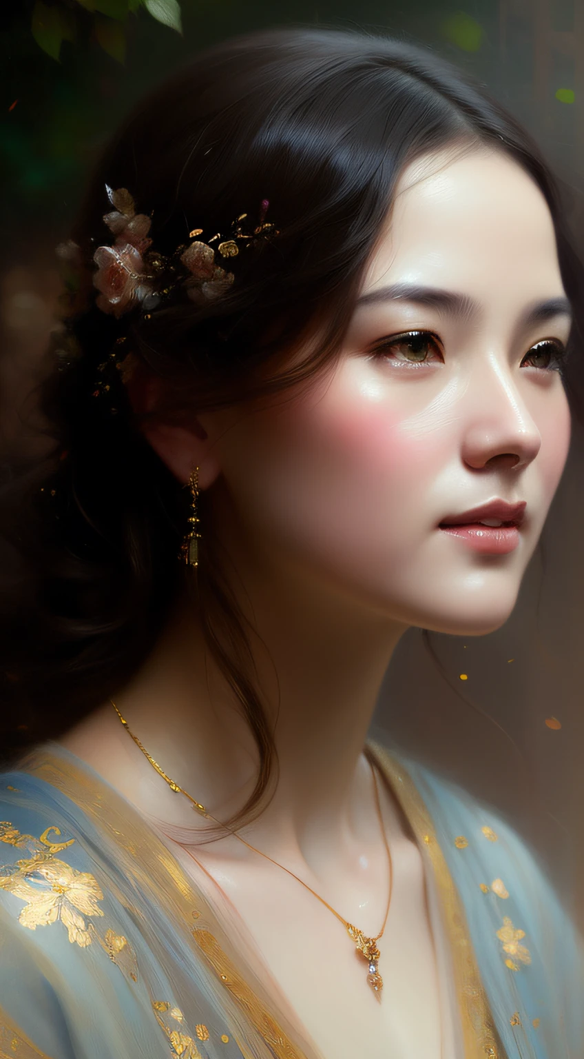 painting, portrait,Nicholas ,  in the  style of Pino Daeni,  jj fu , Dan Mumford,   greg rutkowski ,  art, by charlie bowater, masterpiece, best quality, highly detailed, intricate, beautiful detailed intricate, epic sharp focus, by rutowski painting concept art of detailed character design