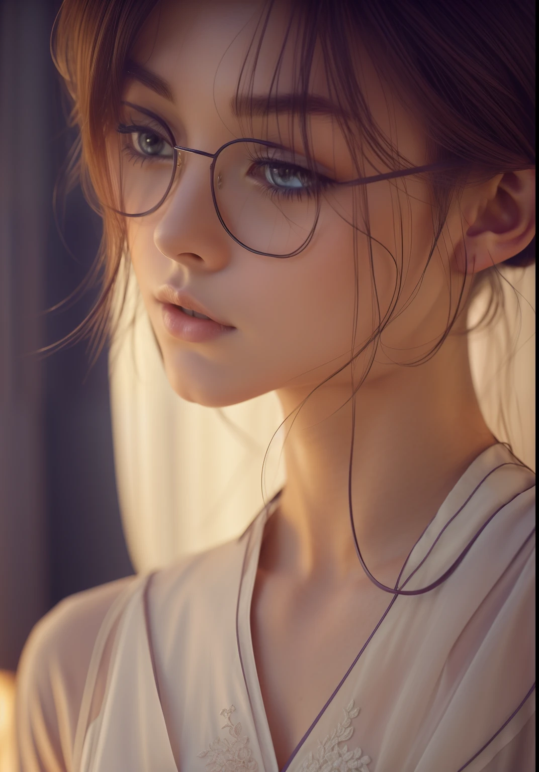 1girl, 21 years old, (realistic: 1.3), finely detailed, quality, (masterpiece: 1.2), (photorealistic: 1.2), (best quality), (detailed skin: 1.3), (intricate details), dramatic, ray tracing, photography, Bathed in shadows, Visual novel, Hopeful, Moonlight, film grain, Kodak gold 200, Depth of field 100mm, Flickr