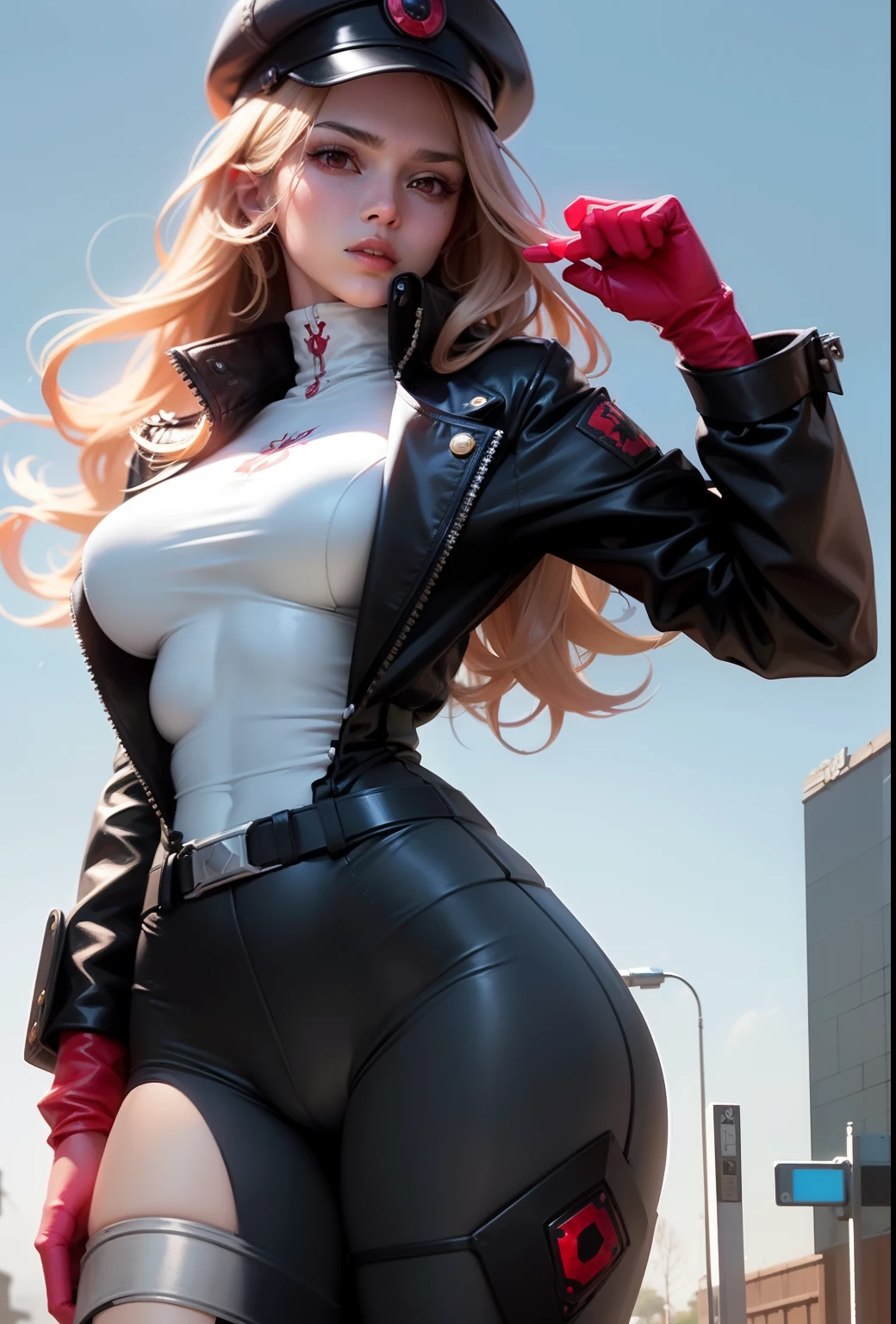 bonito e sexy, cabelo rosa, Uma coelha em forma humana, ultra realista, detailed lighting, anime, Tenente, full body standing.