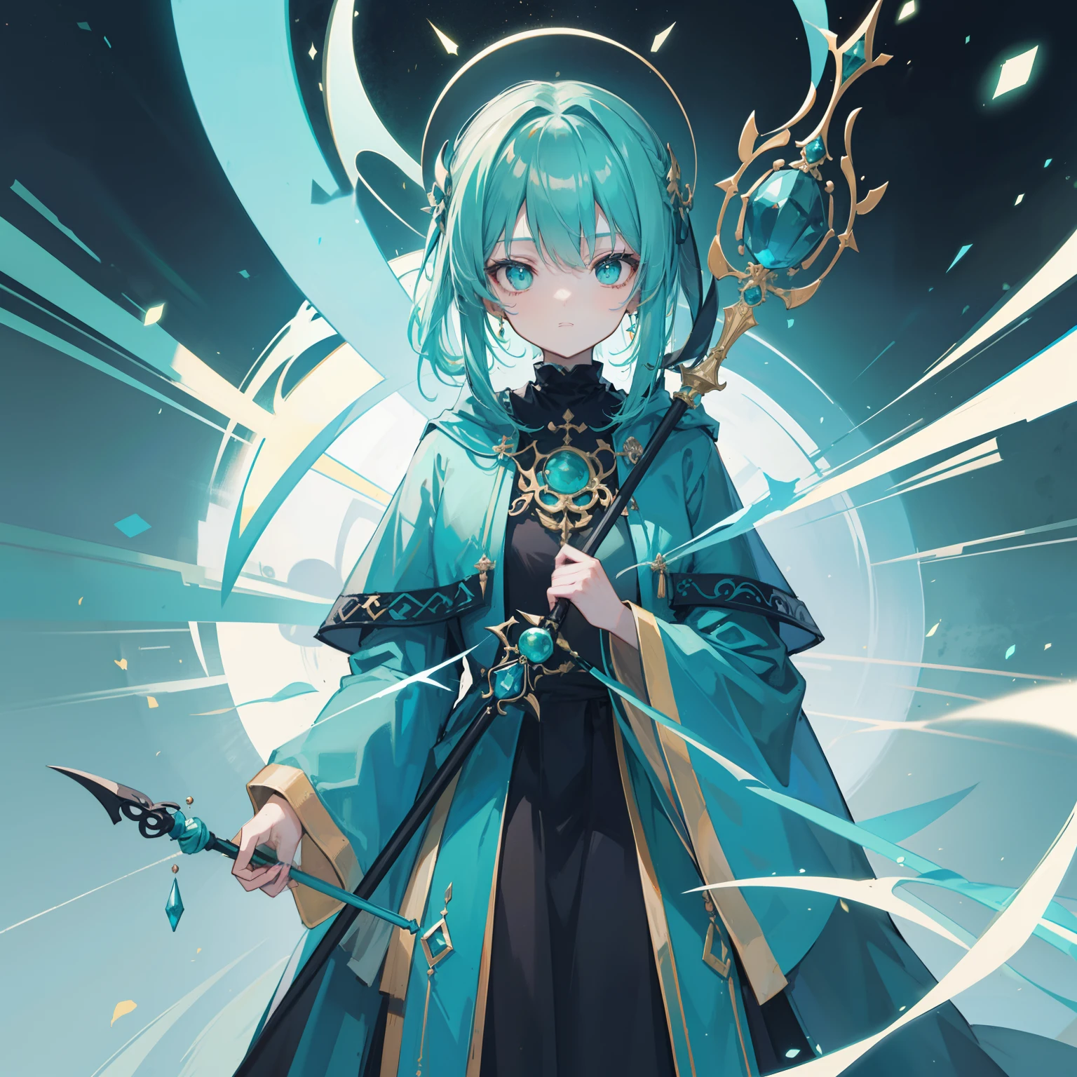 The abbot of the Emerald Zen Staff,Sweet sister,Turquoise color scheme