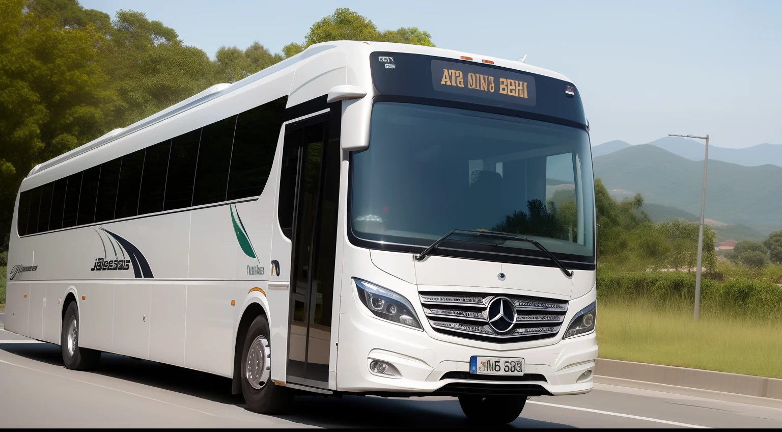 masterpiece, realistic, hd, realistic, jetbus3, Mercedes Benz
