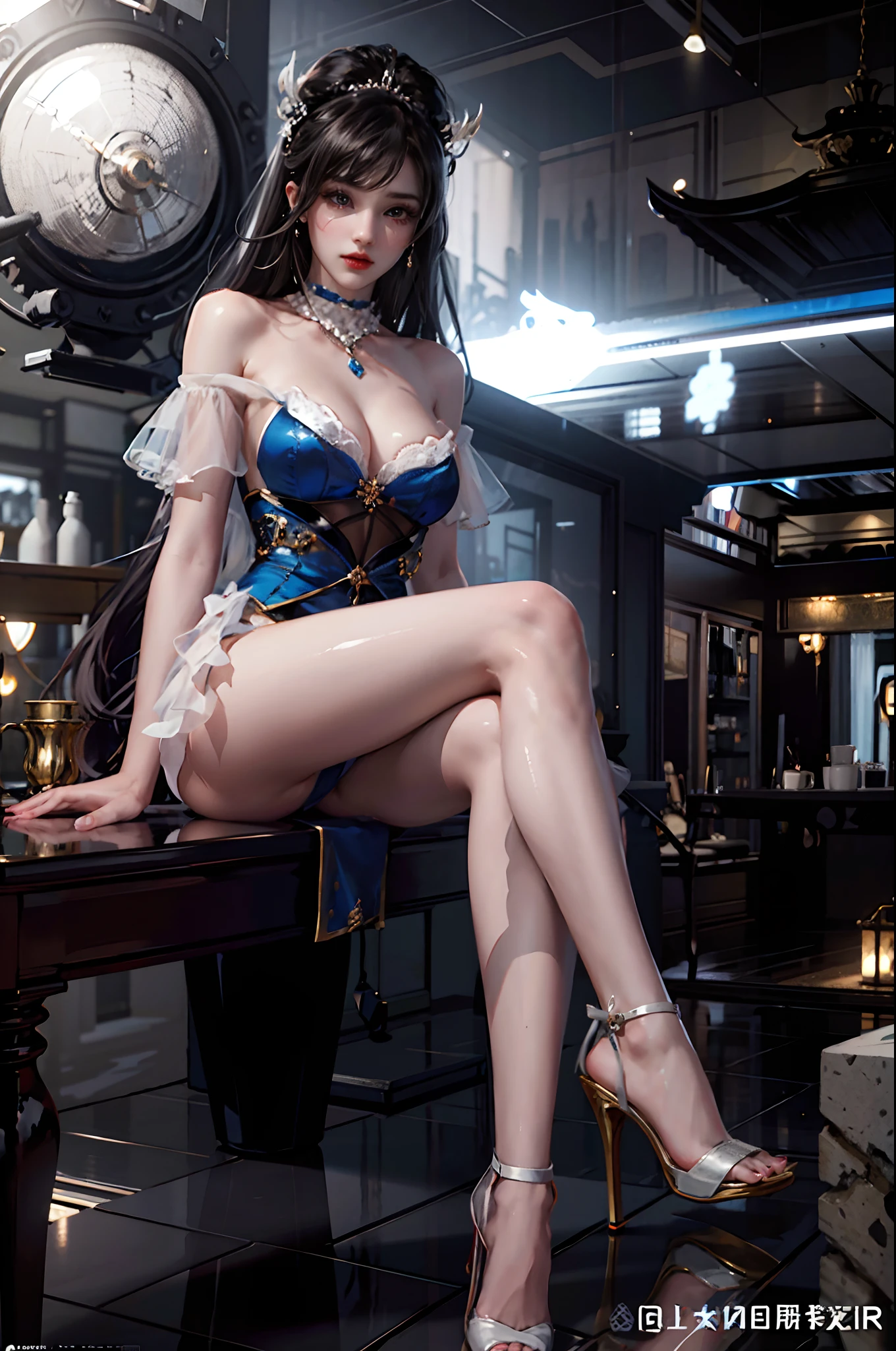 Royal sister,Detailed eyes,详细的脸,mature face,Ripe body,Tall body,Seductive body,Long legs,4k,k hd,fleshy feeling,White translucent lace,White plump delicate body,Beautiful face,Cherry small mouth,Beautiful and delicious(3D royal sister),a plump buttocks,