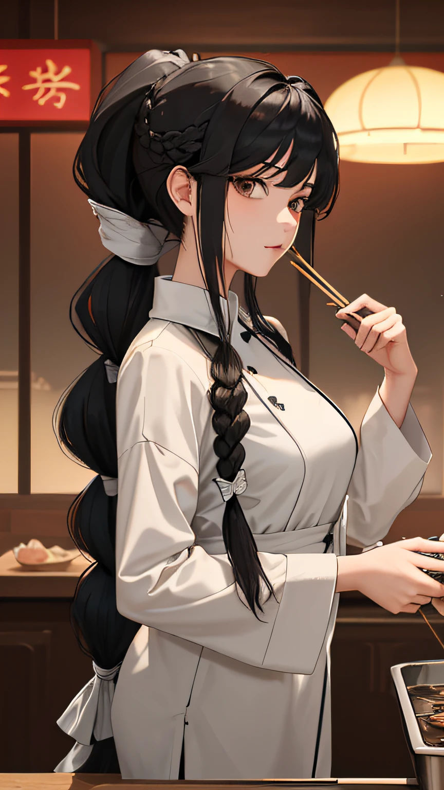(Masterpiece), (Best quality), {Girl|Lady}, view the viewer, {day|Night}, {Eat hot pot|Hot pot restaurant},
{Long hair with natural waves|Shaggy cut|Long bold side bangs|Curly hair|Neat ponytail|Sleek pixie cut|High gang knot,With twisted braids|Voluminous updo|Undercut}