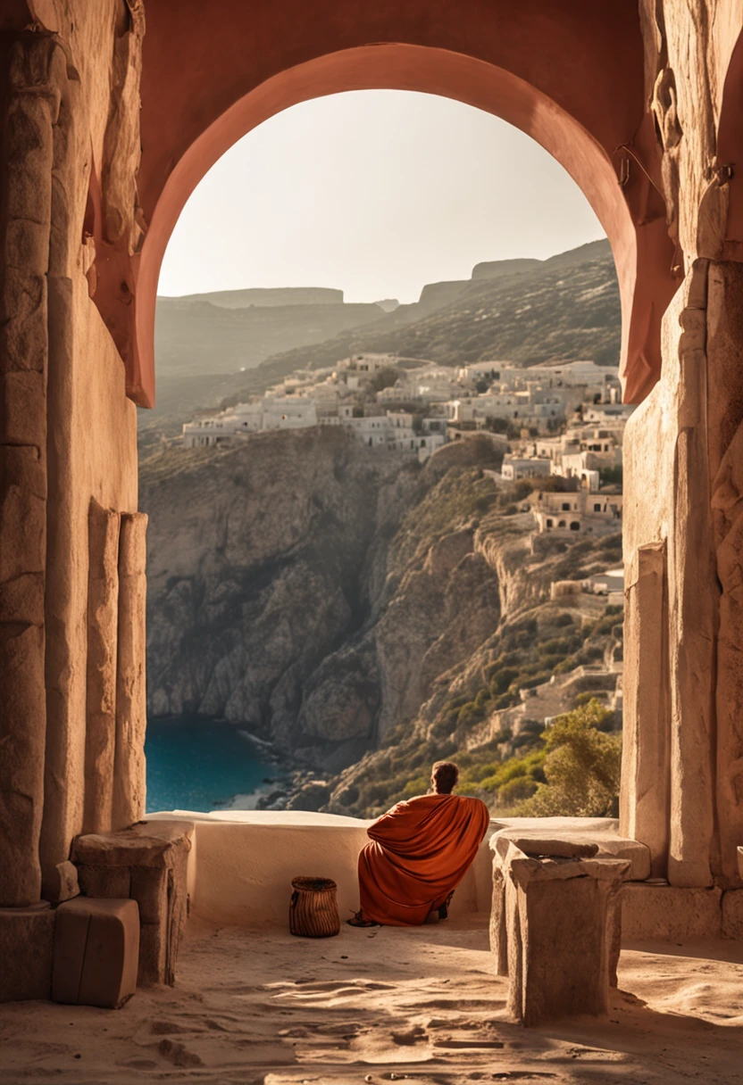homens na grecia antiga compartilhando um banquete