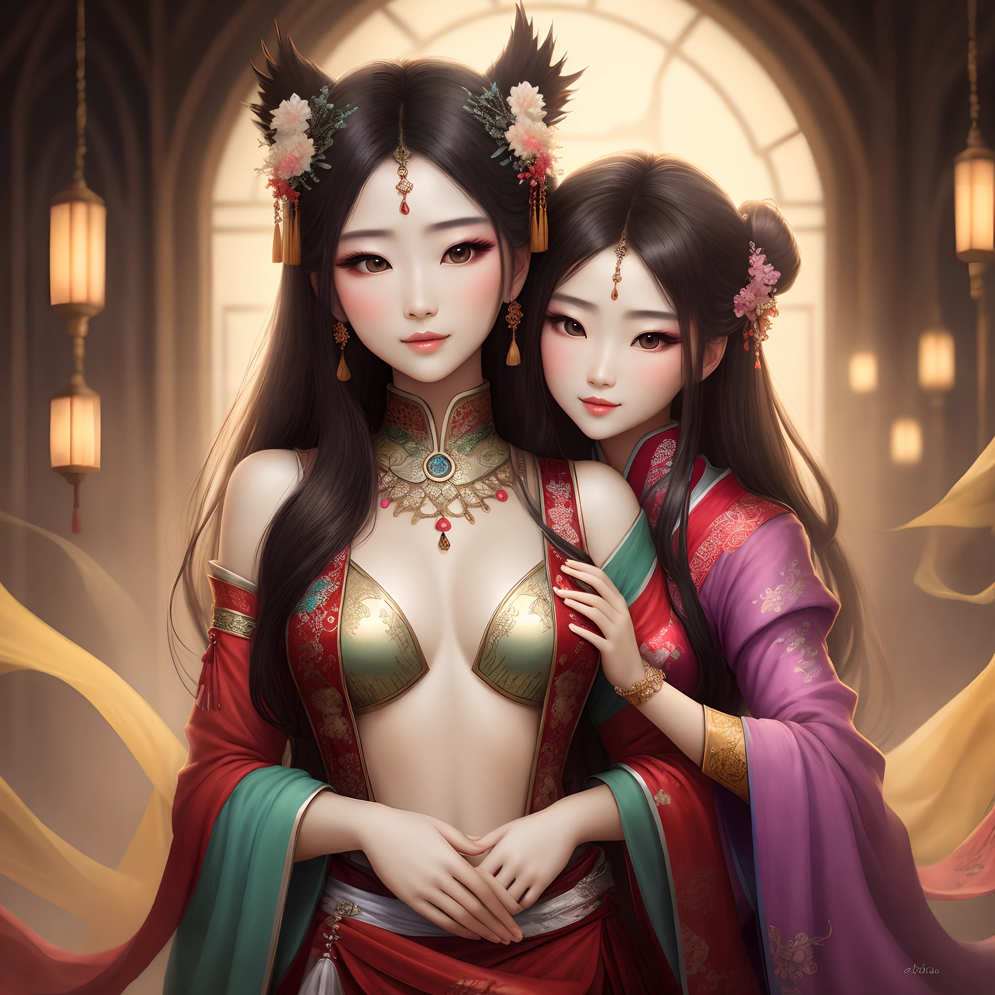 fantasy,extremely beautiful,Oriental classical beauty