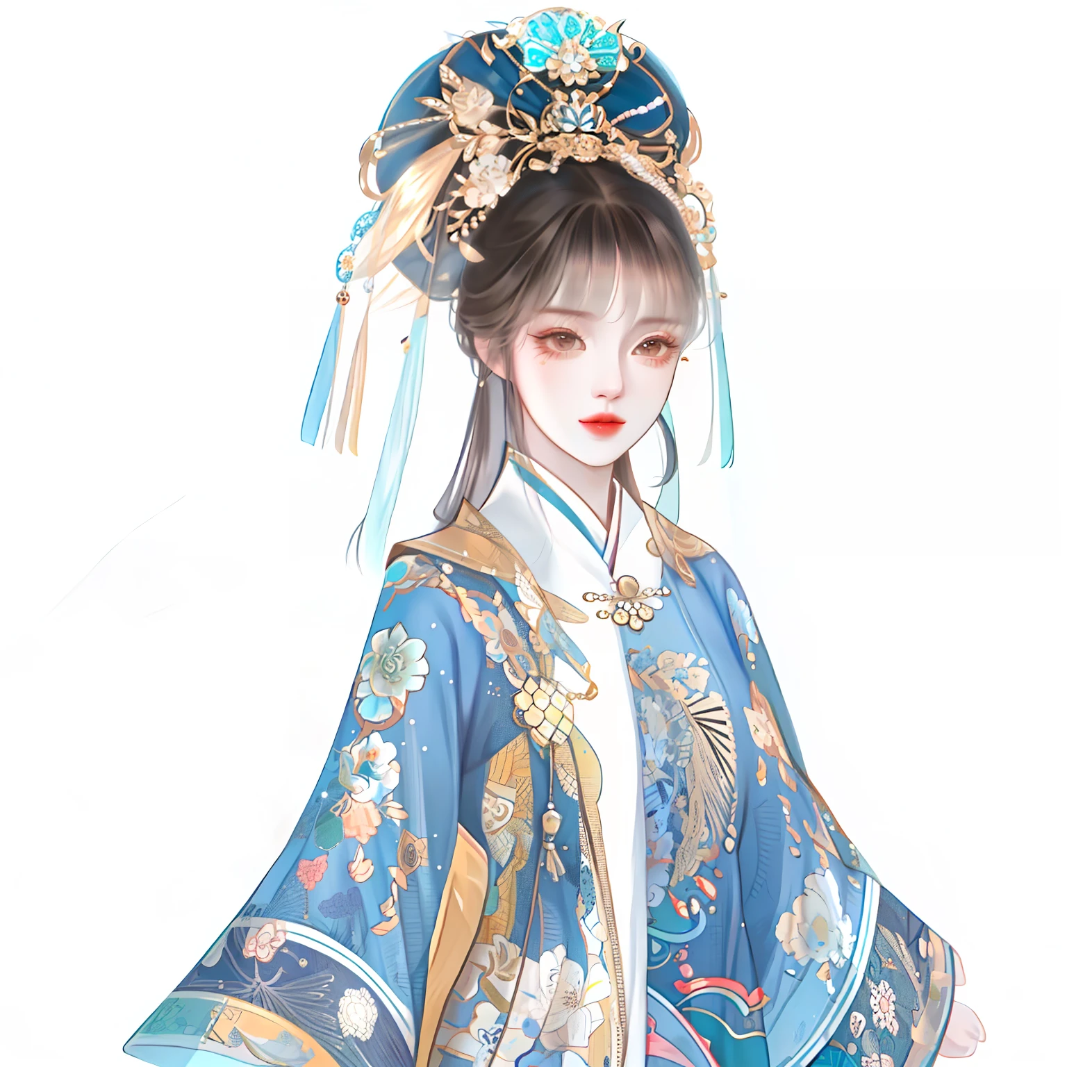 oriental girl，Works of masters，Best picture quality，Higher quality，high detal， 超高分辨率， 8K分辨率， depth of fields， cinematic photogtaphy， intricately details， carefully， meticuloso， glorious， max detail， extreme beautiful， （（（1girll， 独奏）））， 18yr old，Coiled hair， brunette color hair， white skinned， A picture， tmasterpiece， （Best picture quality）， Higher quality， high detal， 超高分辨率， in a panoramic view， Exquisite facial features， s the perfect face