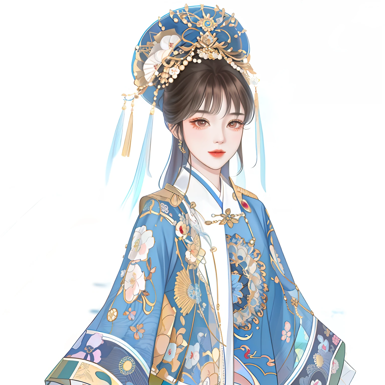 oriental girl,Works of masters,Best picture quality,Higher quality,high detal, 超高分辨率, 8K分辨率, depth of fields, cinematic photogtaphy, intricately details, carefully, meticuloso, glorious, max detail, extreme beautiful, (((1girll, 独奏))), 18yr old,Coiled hair, brunette color hair, white skinned, A picture, tmasterpiece, (Best picture quality), Higher quality, high detal, 超高分辨率, in a panoramic view, Exquisite facial features, s the perfect face
