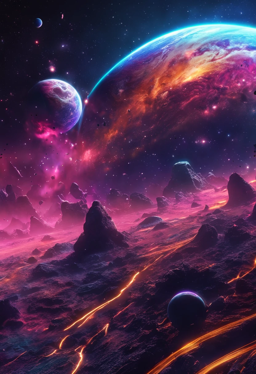 fancy space HDMI background