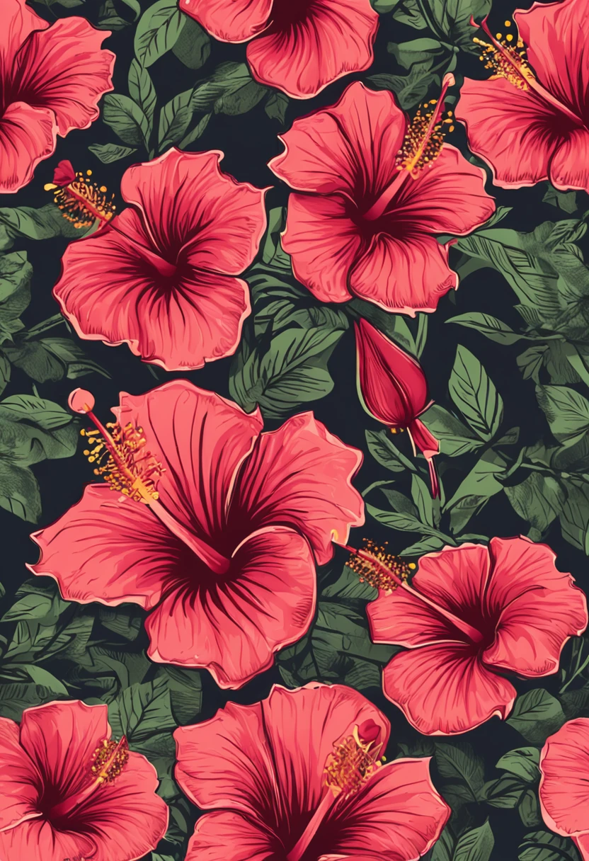 hibiscus tea on the table background dropdown flower