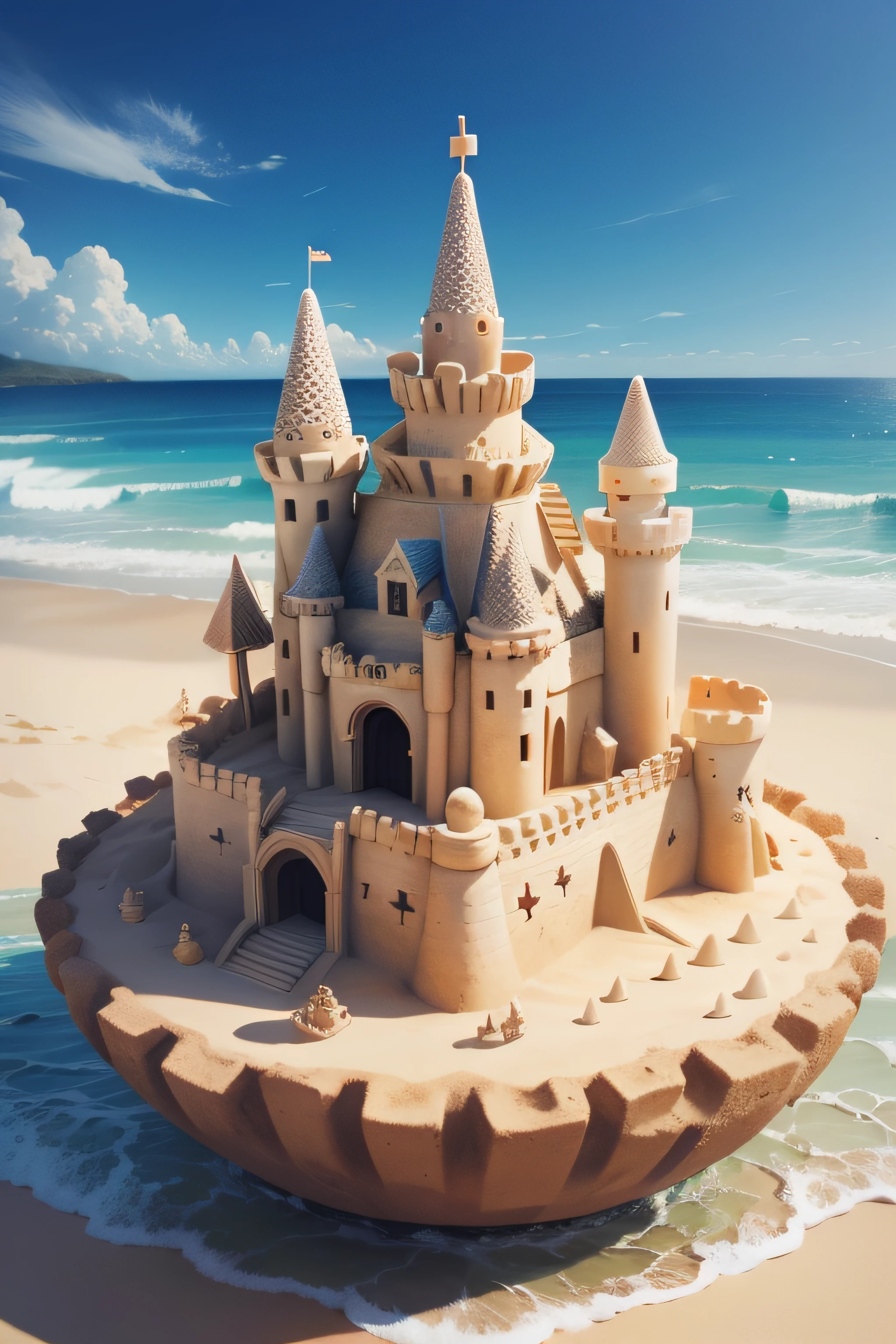 one sandcastle
