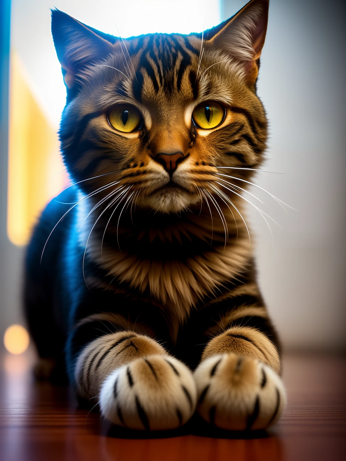 um lindo gatinho feito de metal, (ciborgue:1.1), ([cauda | fio detalhado]:1.3), (detalhes intrincados), hdr, (detalhes intrincados, hiperdetalhado:1.2), Cinematographic shot, vinheta, centralizado   Desvendando Curiosidades Surpreendentes: The Beginning of the Journey