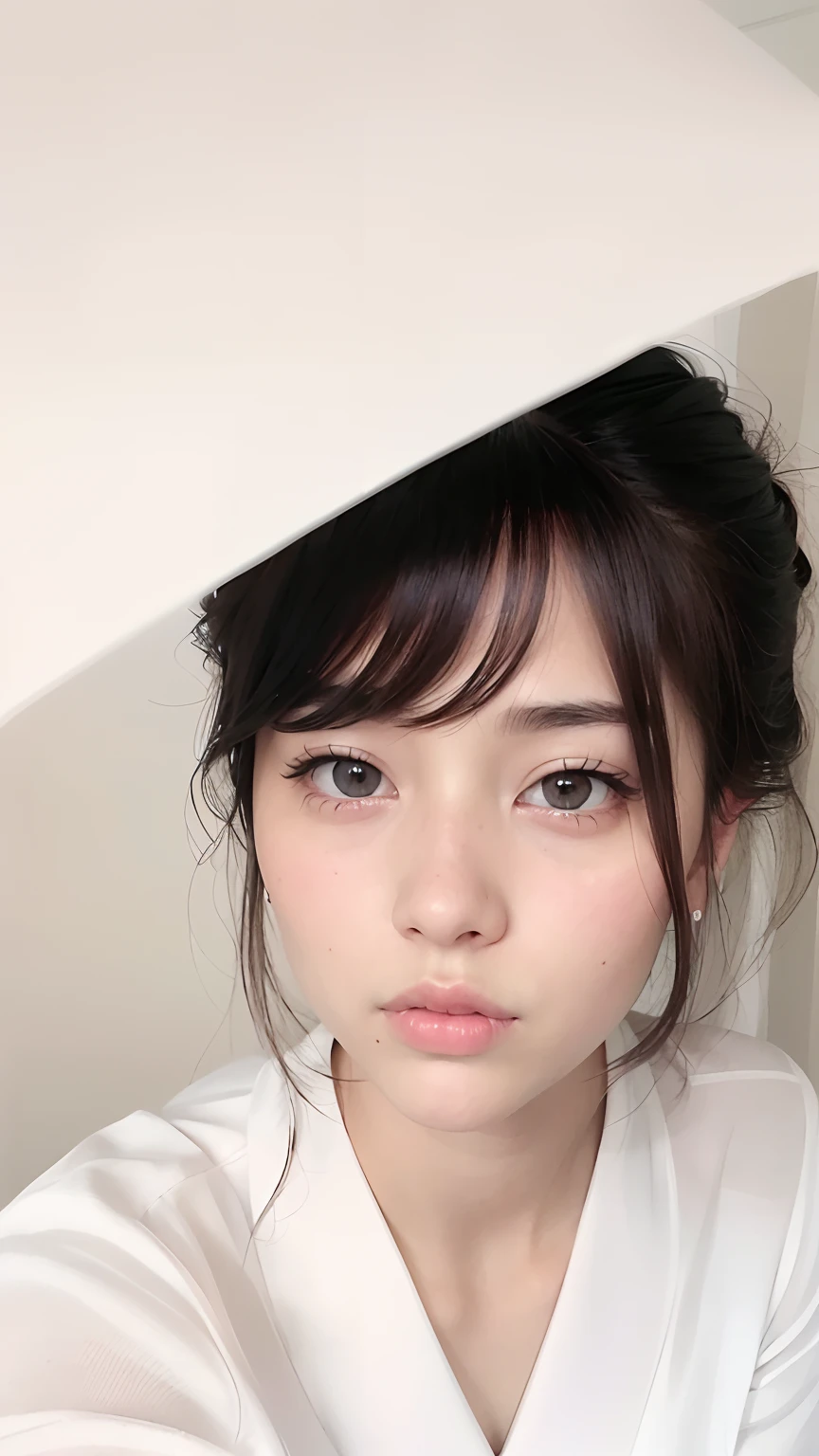 (8k, RAW photo, best quality, masterpiece:1.2), ultra detailed, ultra high res, high detail RAW color photo, professional photograph, an extremely delicate and beautiful, Amazing, finely detail, extremely detailed beautiful girl, extremely detailed face, extremely detailed eyes, extremely detailed skin, extremely detailed fingers, extremely detailed nose, extremely detailed mouth, perfect anatomy,Photo of Pretty Japanese woman, 1girl, ((medium-short brown hair)),(indoor),30 years old,((cowboy shot)),night,dress,standing