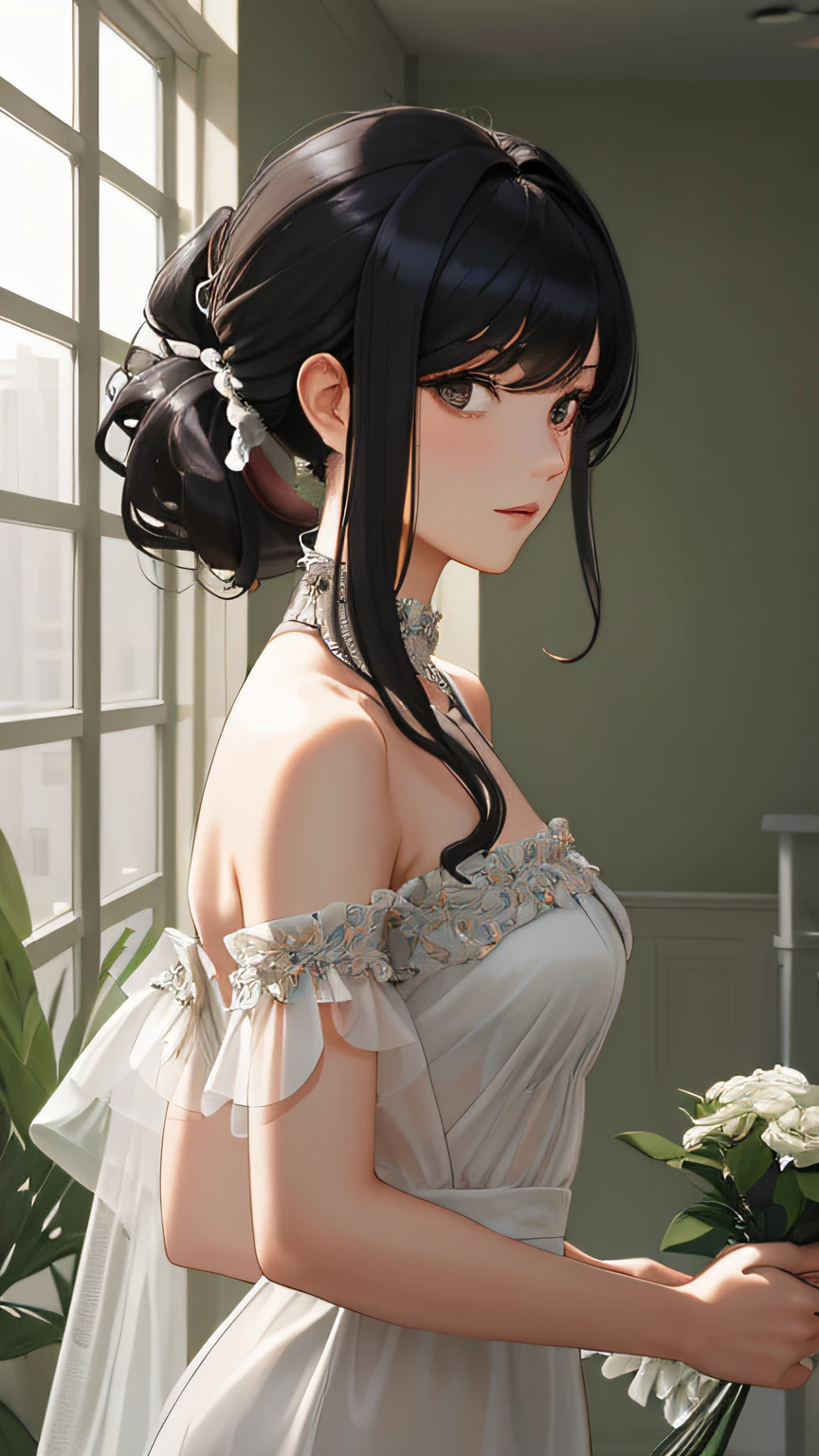 (Masterpiece), (Best quality), {Girl|Lady}, view the viewer, {day|Night}, {Indoors|Outdoors},
{Long hair with natural waves|Shaggy cut|Long bold side bangs|Curly hair|Neat ponytail|Sleek pixie cut|corsage,long whitr hair|Voluminous updo|Undercut}