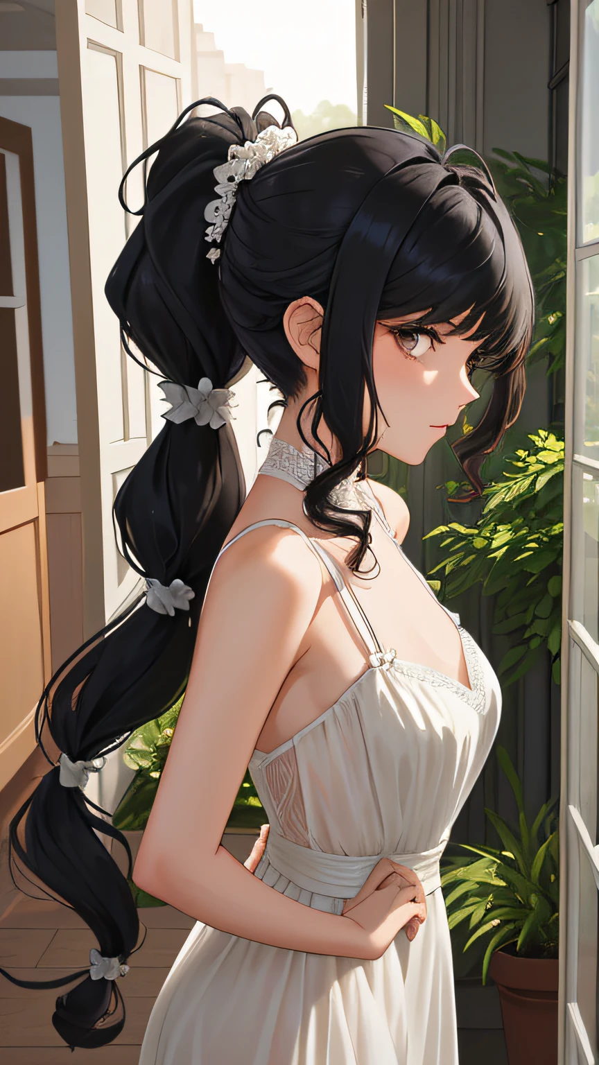 (Masterpiece), (Best quality), {Girl|Lady}, view the viewer, {day|Night}, {Indoors|Outdoors},
{Long hair with natural waves|Shaggy cut|Long bold side bangs|Curly hair|Neat ponytail|Sleek pixie cut|corsage，long whitr hair|Voluminous updo|Undercut}