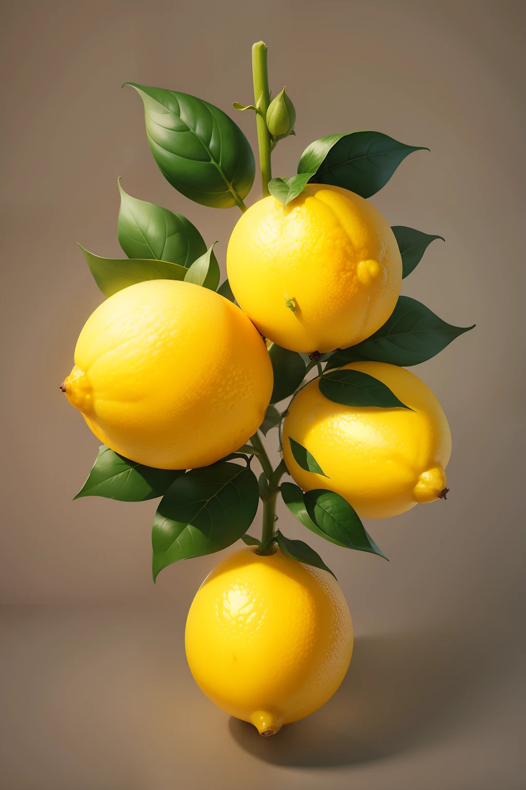 Lemon cartoon drawing with multiple elements