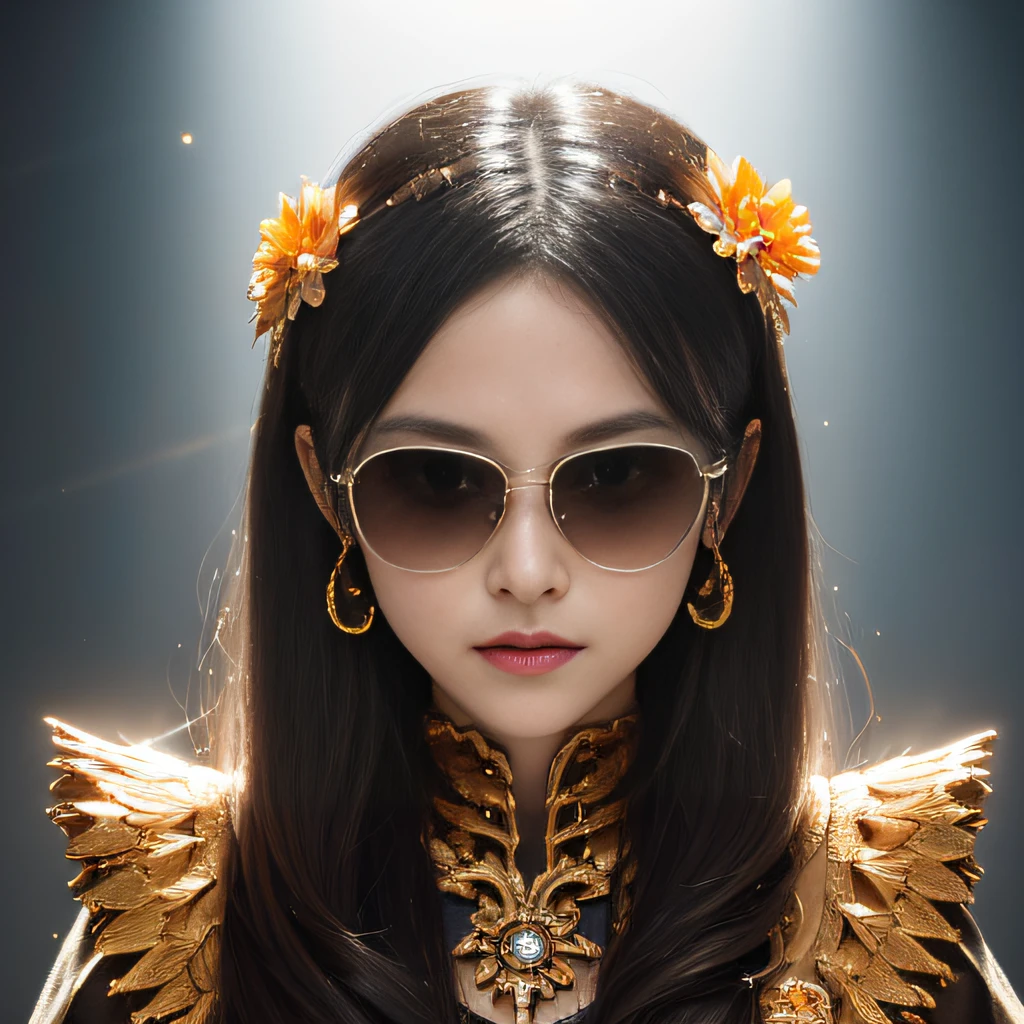 Skeleton Halloween pumpkin style,Wear thick gold-framed reflective sunglasses,32K(tmasterpiece,k hd,hyper HD,32K)Light orange flowing hair,Silver skull jewelry area in the cave,Indigo Skull King ,Skeleton protector (The skeleton is realistic:1.4),Skull pattern robe,Silver skull flower ornaments,Petals flutter,The background of autumn is pure,Hold your head high,Be proud,The nostrils look at people, A high resolution, the detail, RAW photogr, Sharp Re, Nikon D850 Film Stock Photo by Jefferies Lee 4 Kodak Portra 400 Camera F1.6 shots, Rich colors, ultra-realistic vivid textures, Dramatic lighting, Unreal Engine Art Station Trend, cinestir 800,Hold your head high,Be proud,The nostrils look at people,Tsundere,Petals flutter,Petals flutter,Sprinkle with gold dust,Fluttering,Impeccable,( reasonable design, Clear lines, High sharpness,Best quality, Very detailed skeleton, The skeleton of a masterpiece, offcial art, movie light effect, 4K skeleton(((Wear thick gold-framed reflective sunglasses)))