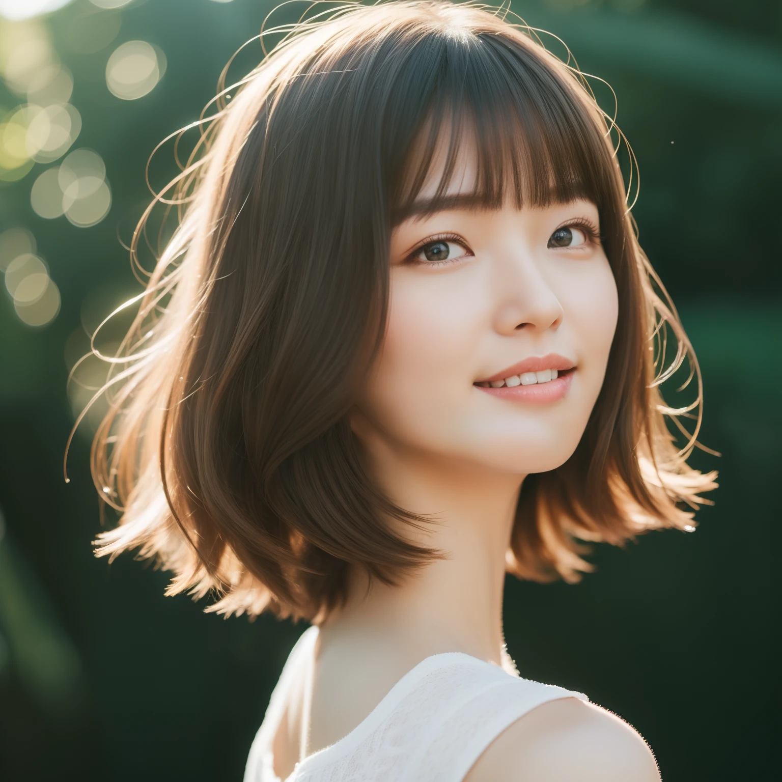femele 36-years old Beautie short-hair Lighter hair color