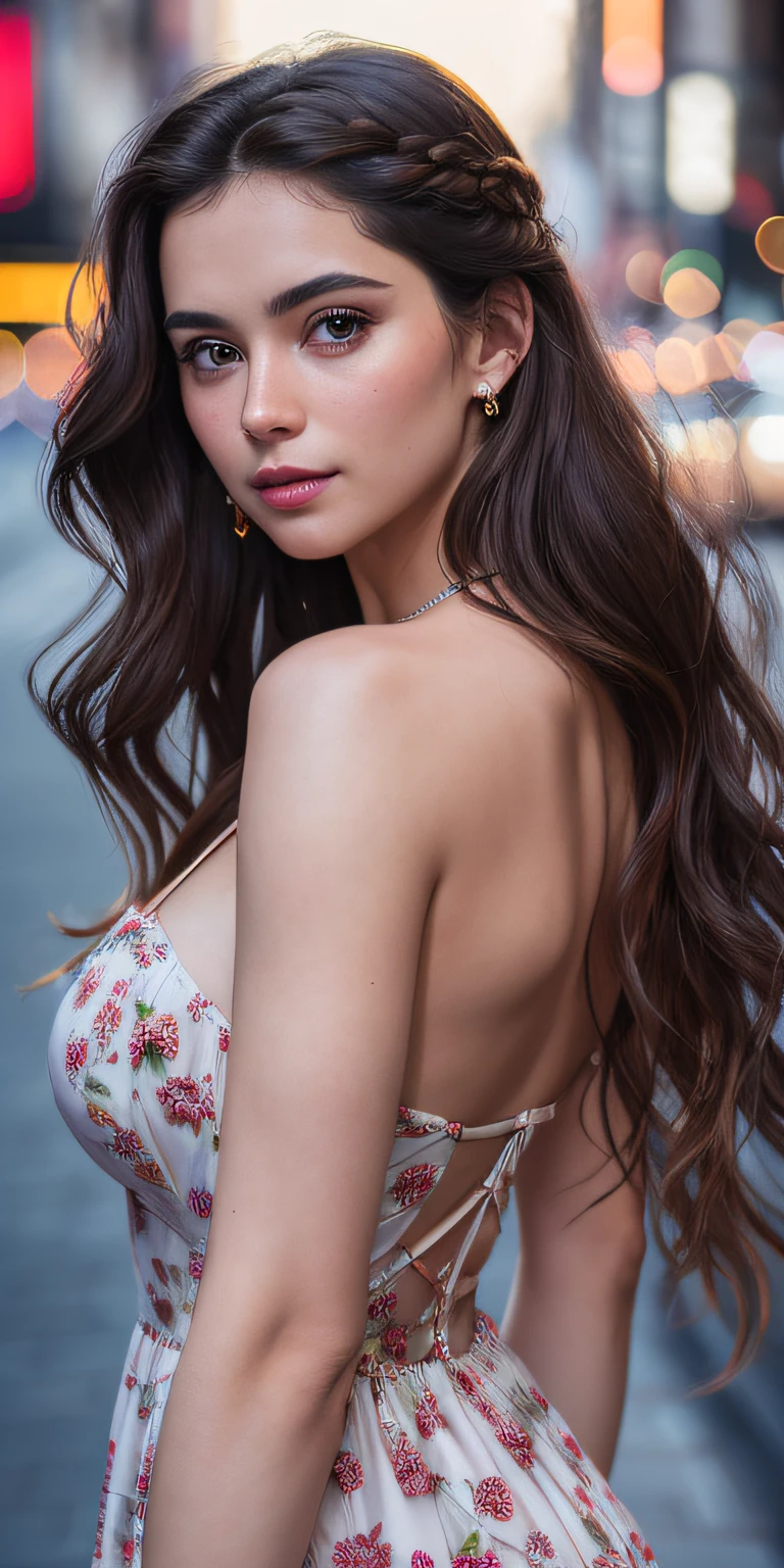 ((top-quality、8K、masterpiece:1.3))、(cute hairpin:1.3)、focus:1.2、Perfect Body Beauty:1.4、s ass:1.2、huge tit:1.4((Layered Haircut:1.2))、(Dark Street:1.3)、Highly detailed facial and skin texture、full bodyesbian、Delicat eyes、二重まぶた、Whitened skin、Very long glam sky blue light curly hair、(Melon face:1.5)、(Sky blue underwear made of wool: 1.6)、Kneeling on the bed、shy expression、Raise your ass、Thin back cord