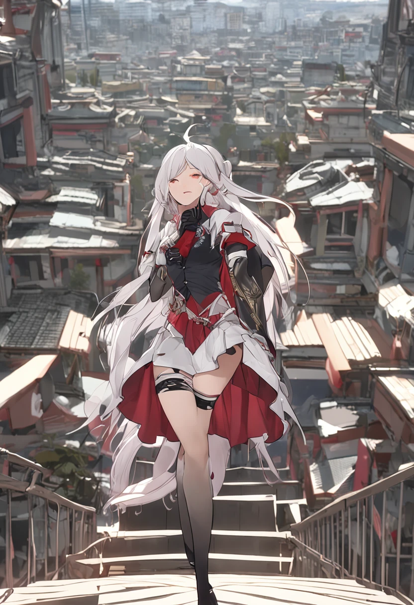 ​masterpiece、Top image quality、high detailing、abajour、window、(nighttime scene:1.3)、nighttime scene、(red eyes:1.4)、Delicate interior design、Longhaire、1girl in、(Boob emphasis:1.5)、(White hair)、length hair、red blush、(a beautifulchi girl)、cute little、((maikurobikini))、overknee socks、((garterbelts))、((corsets))、((Eye lashes))、huge-breasted、(cleavage of the breast)、((A smile))、knee sox、(Long Globe:1.3)、耳环、Character Center、Kamimei、(((I can see panties)))、thigh high boots、Big buttocks、Tsuriformes、pretty pose、on the beds、Small pants、(dynamic ungle:1.5)、Blunt bangs、lying on one's side、Lying down