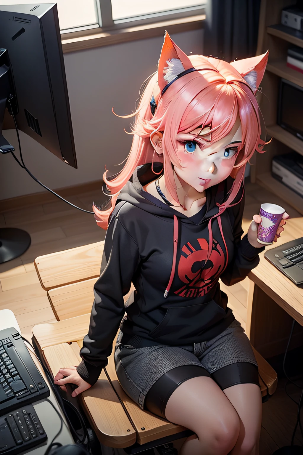 The logo of the game company,Anime style