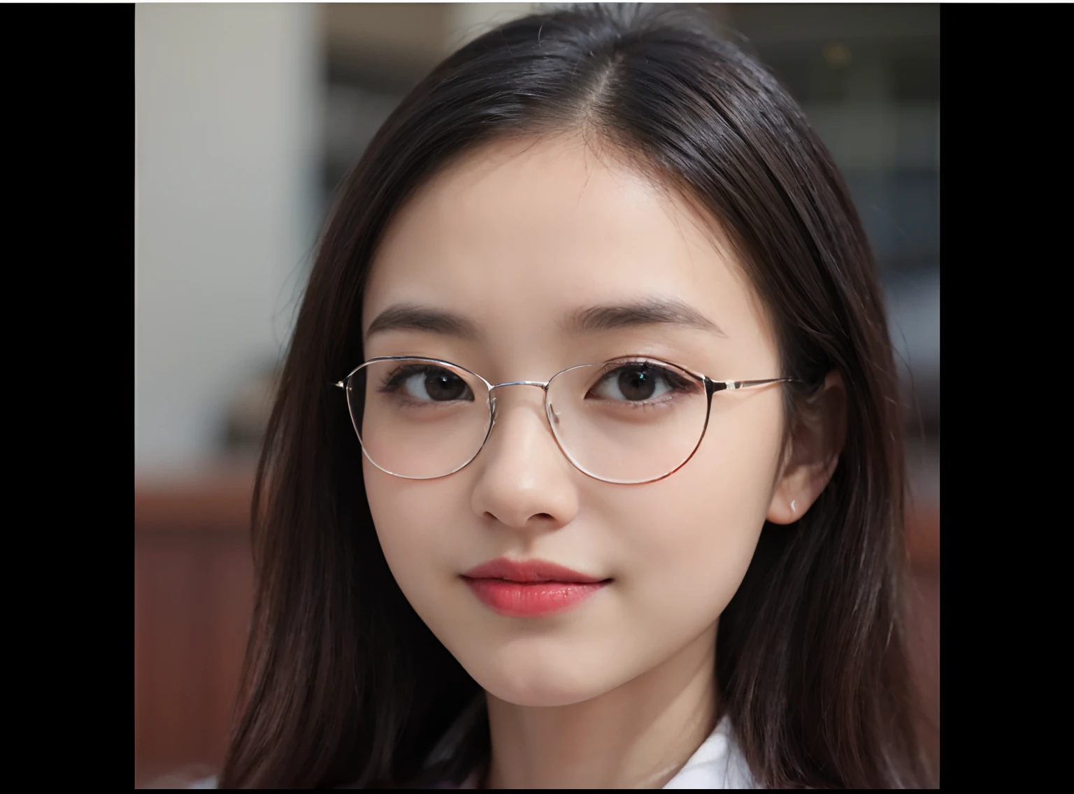 ((Best Quality, 8K, Masterpiece: 1.3)), Sharp Focus: 1.2, A Beautiful Woman with Perfect Figure: 1.4, Slim Abs: 1.2, (dark brown hair, ponytail: 1.2)), (naked, glasses), (Street), Highly Detailed Face and Skin Texture, Detailed Eyes, Double Eyelids, Big Breasts, Smile, selfie