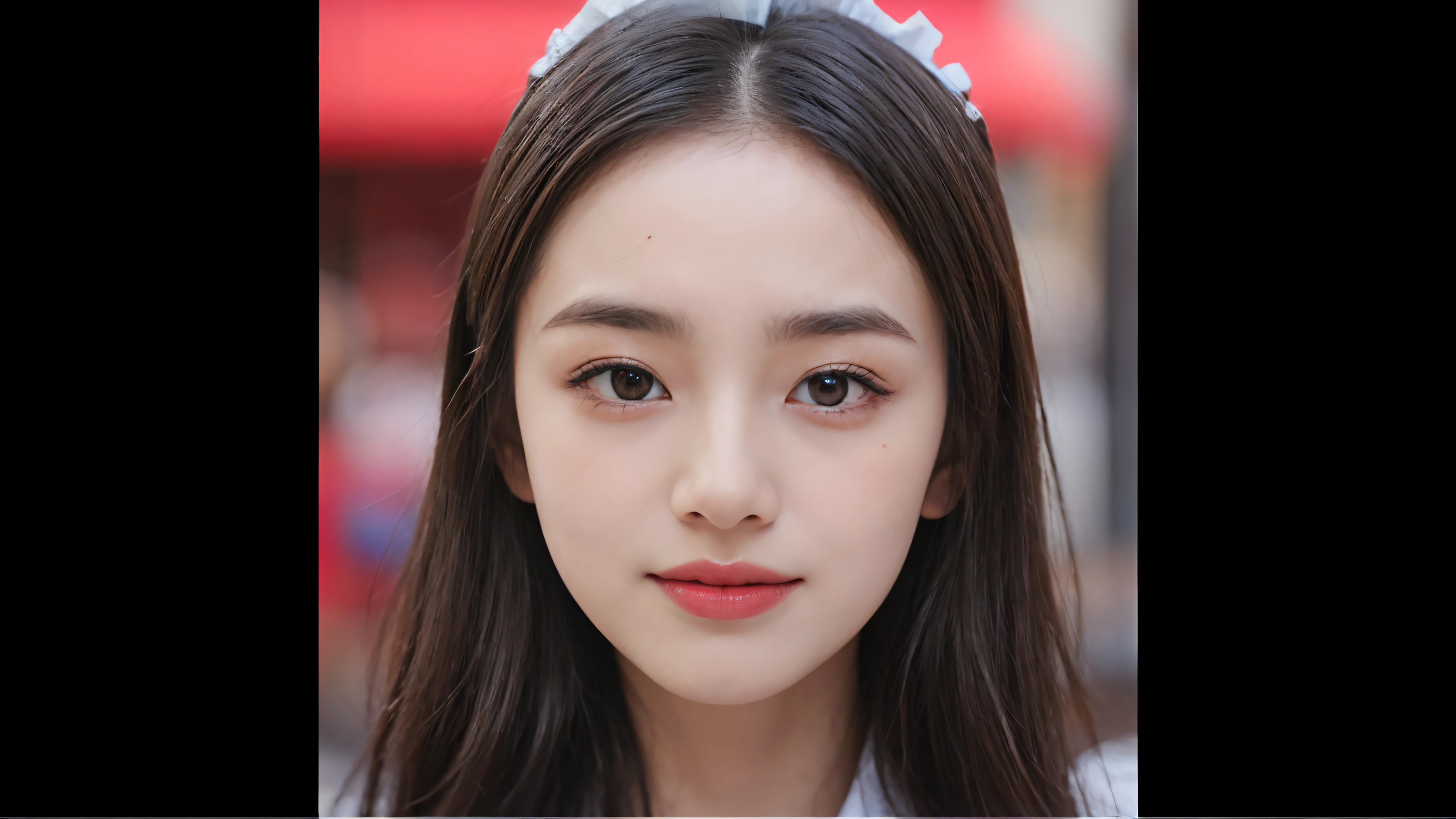 Slender Asian girl, Kpop idol, ((Maid uniform)), ((Top quality, 8K, Masterpiece: 1.3)), Clear focus: 1.2, Beautiful woman with perfect figure: 1.4, Highly detailed face and skin texture, Detailed eyes, ((Skinny)), Beautiful face, Symmetrical face, whole-length, Sexy, Almost naked,Small face shape,Goose egg face,The face of Xiaojia Jasper