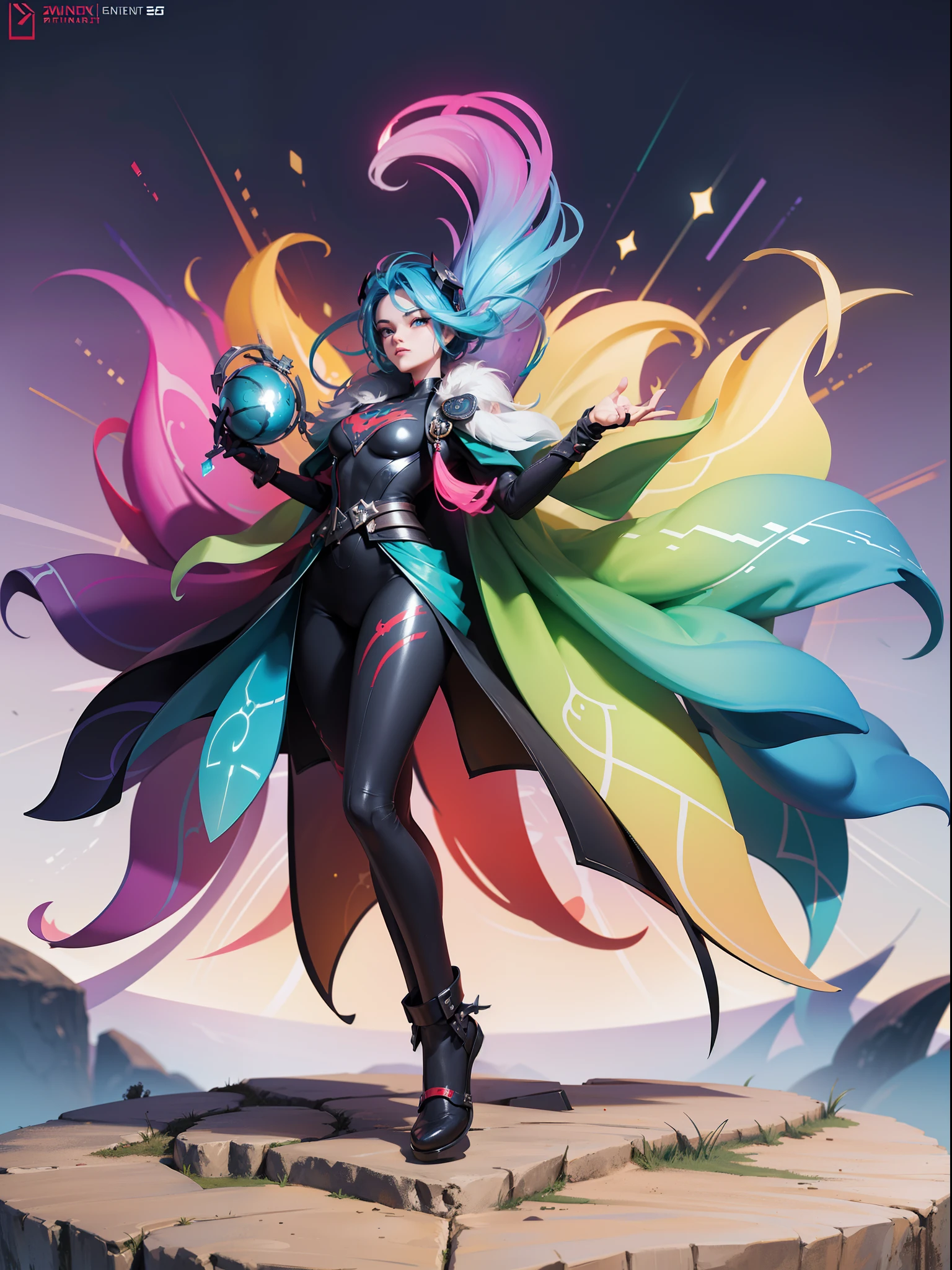 Generate a mesmerizing and immersive videogame art case cover poster with awe-inspiring aesthetics, create artistic game character, (realistic:1.2), (balanced colors:1.1), rich colors, (((Generate something different from others))).