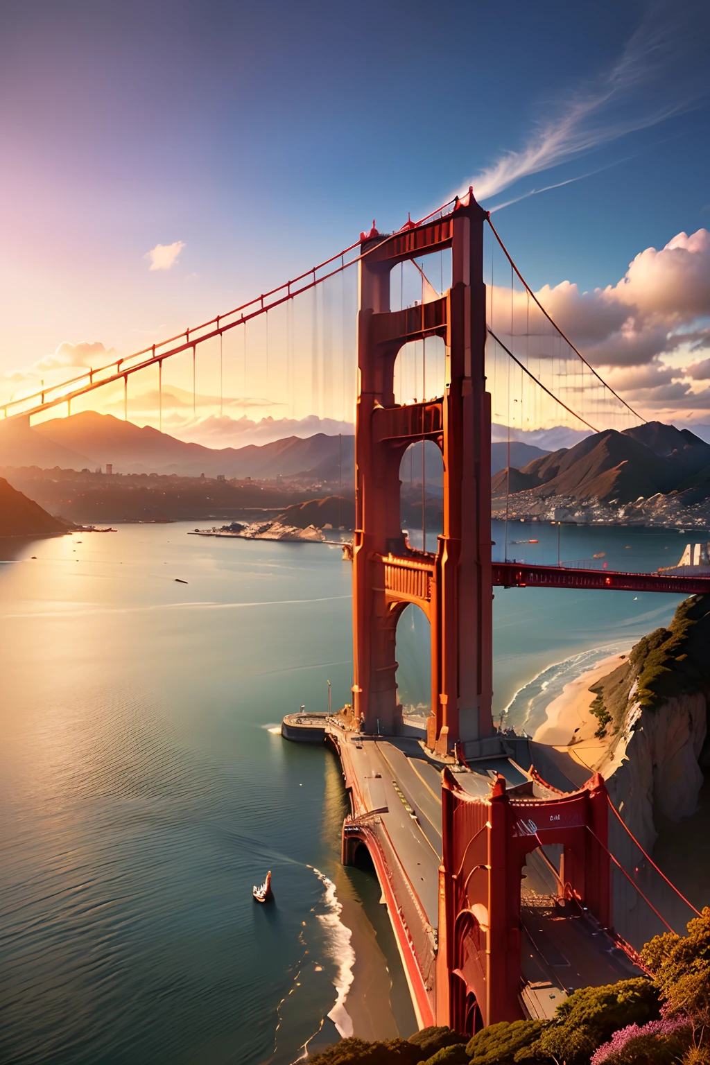 a picture、San Francisco、Golden Gate Bridge、Fantastical