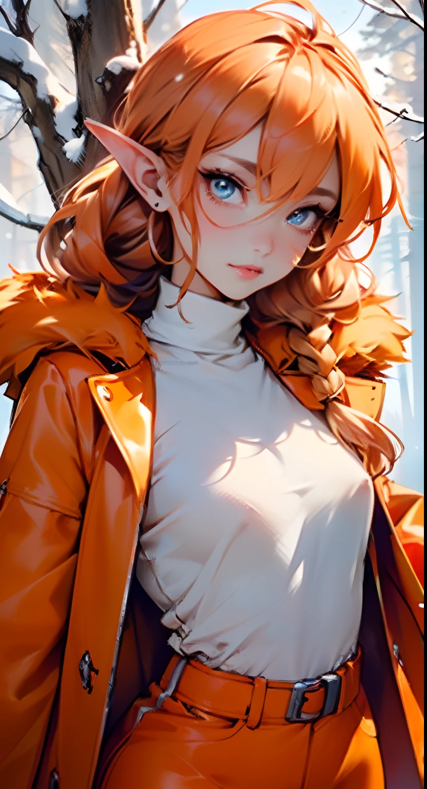 cute loli elf,(((little loli,tiny little body,little))),(((6 ))),((anime elf loli with extremely cute and beautiful orange hair)), (((elf))), (((elf ears))),
(((flat chest))),((((orange hair:1.35,messy orange hair,long hair,huge braids,colored inner hair,ear breathing)))),(((orange eyes:1.3,upturned eyes:1.3,perfect eyes,beautiful detailed eyes,rainbow glows ultra-detailed orange yellow eyes:1.1,gradient eyes:1,finely detailed beautiful eyes:1,symmetrical eyes:1,big highlight on eyes:1.2))),(((lustrous skin:1.5,bright skin: 1.5,skin tanned,shiny skin,very shiny skin,shiny body,plastic glitter skin,exaggerated shiny skin,Reflective skin))),(delicate detailed fingers,detailed body,detailed arms,human hands,(detailed face)),
cute,slutty,erotic,daring,(((nsfw))),
zettai ryouiki,revealing clothing,show skin,(((Sexy orange fur coat, orange fur coat outfit, wearing a orange fur coat:1.3,orange winter coat))), ((orange mini-skirt,orange mini skirt with furry edge,visible thong straps)),(white gloves,orange clothes,semi-naked,with little orange clothing,((((furry edge clothing)))),(detailed outfit,detailed clothes),
(dynamic pose:1.0),solo focus,embarrassed,centered,scale to fit dimensions,Rule of thirds,
twilight,holiday Village Background,winter,snowstorm in background,(pine forest),detailed background:1.25,snow covered,lots of snow, snow,snow forest background,(((Glowing Snowflakes,Glittering Details))),Christmas tree,
(best quality),(high resolution),(sharp focus),(ultra detailed),(extremely detailed),(extremely high quality artwork),8k_wallpaper,(extremely detailed CG 8k),(very fine 8K CG),((hyper super ultra detailed perfect piece)),flawless,(((masterpiece))),illustration,vibrant colors,(intricate),High contrast,Selective lighting,Double exposure,HDR (High Dynamic Range),Post-processing,Background blur,