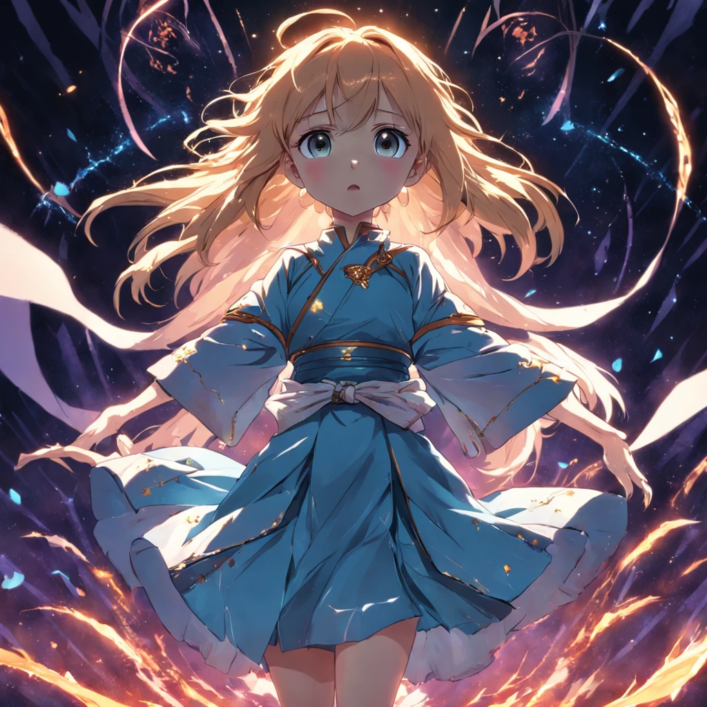 The light spirit dances and changes in the light of spring