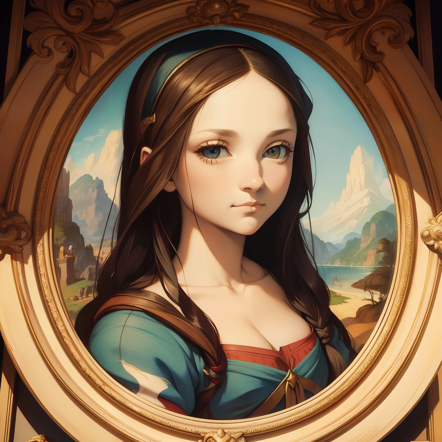 Modern Monalisa. (Leonardo Da Vinci), (Frank Frazetta) (masterpiece)