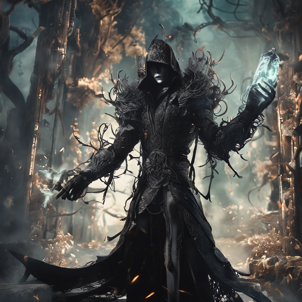 Best quality, Masterpiece, 超高分辨率, (photograph realistic:1.4), surrealism, Dream-like,fusionart, Shadowdancer, shadow magic, darkness control, stealth, shadowstep, umbral spells, hidden blade,