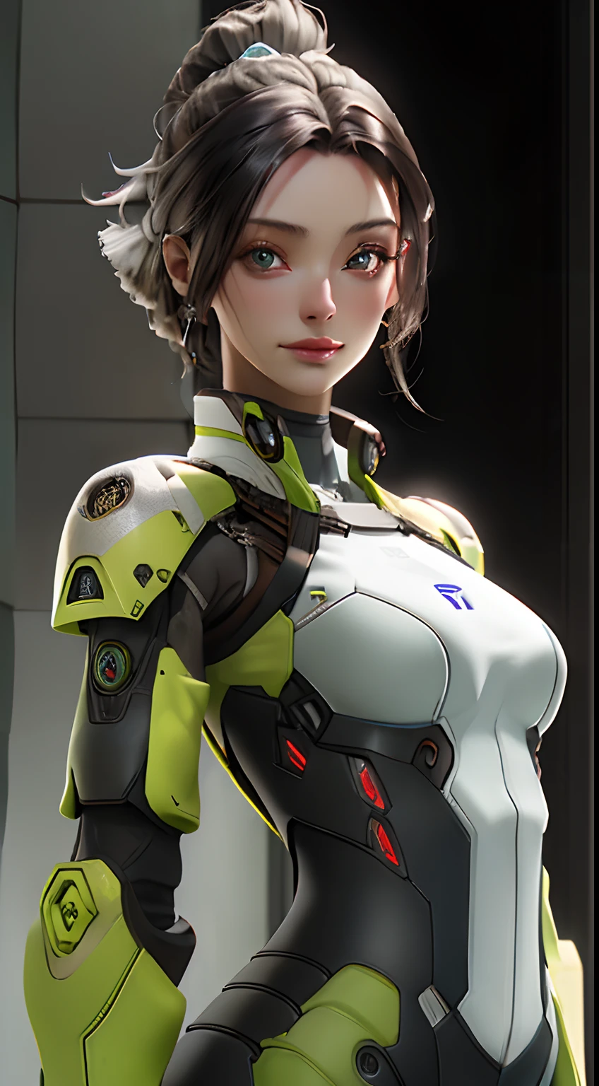 ((Melhor qualidade)), ((obra-prima)), (detalhado: 1.4), 3D, uma imagem de uma linda mulher cyberpunk corpo androide,HDR (High Dynamic Range),Ray Tracing,NVIDIA RTX,Super-Resolution,Unreal 5,Subsurface dispersão, Textura PBR, Post-processing, anisotropic filtering, Profundidade de campo, Maximum clarity and sharpness, Texturas multicamadas, Albedo e mapas especulares, surface shading, Accurate simulation of light-material interaction, perfectly proportions, Octane Render, Two-tone lighting,Abertura ampla,ISO baixo,White balance,thirds rule,8K RAW,
