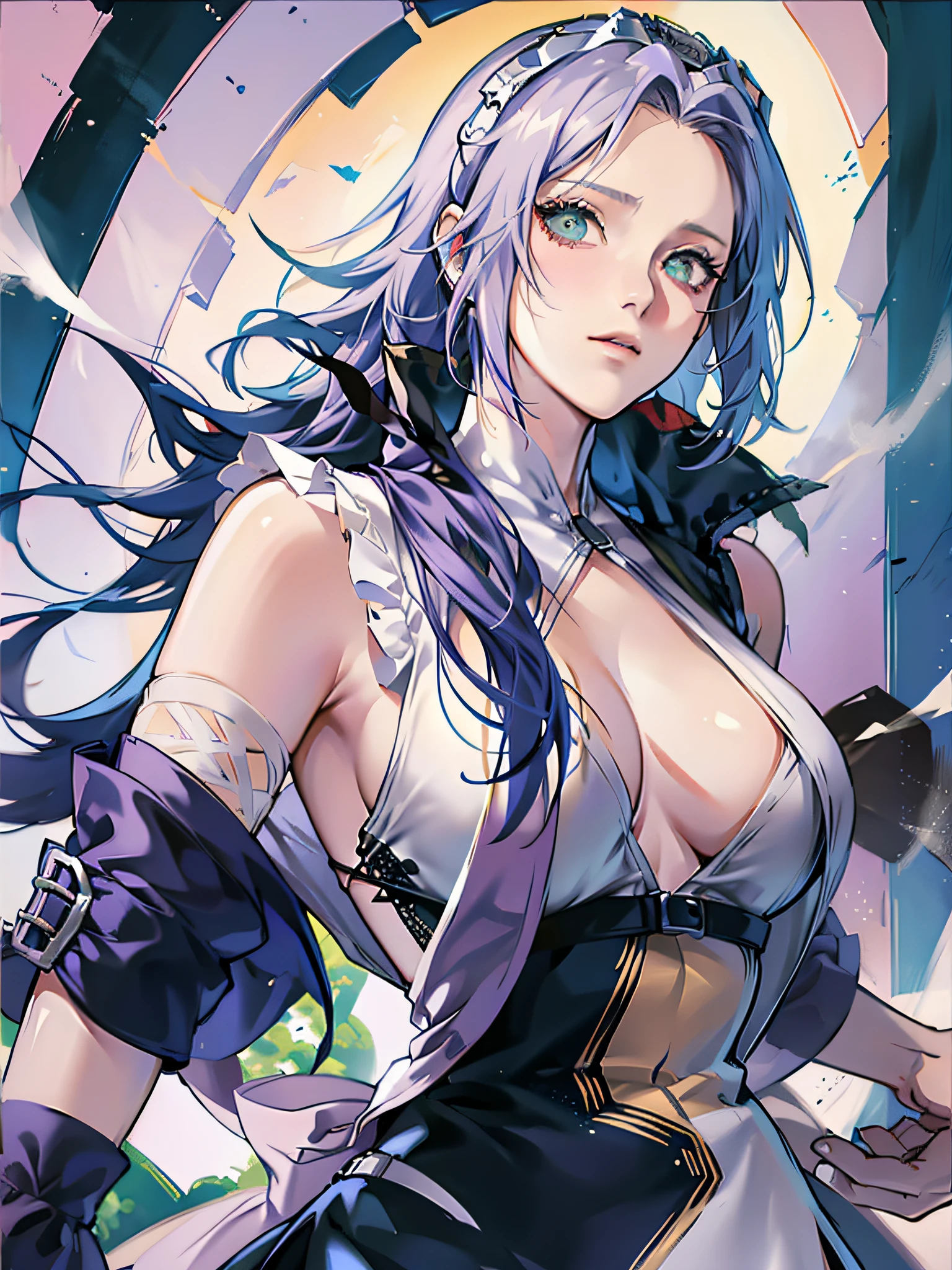 `Bleach, Nel Has (3 espada), trending on artstation, deviantart, concept art, trending on artstation, digital painting, digital illustration, extreme detail, digital art, 4k, ultra hd, in Hueco Mondo.'