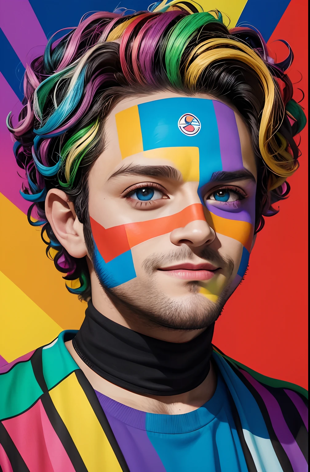 (Christopher von Uckermann),Eduardo Kobra ,Romero Brito,The Filling Twins ,multidimensional geometric wall PORTRAIT, arte, Chibi,
Yang08k, lindo, Colouring,
Primary works, qualidade superior, melhor qualidade, Arte Oficial, Beautiful and Aesthetic, 512 k