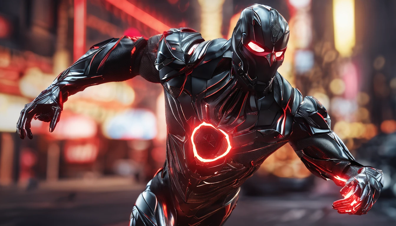 a close up of a shiny silver man with a red light, the evil within monster, cryengine, remastered chromatic aberration, styleframe, resident evil virus concept art, cgsociety 4k”, nanotech demonic monster horror, cryengine 8 k, cinematic still in adam | unity, unreal engine. film still, unreal engine 5 », unreal engine 3 d --auto --s2
