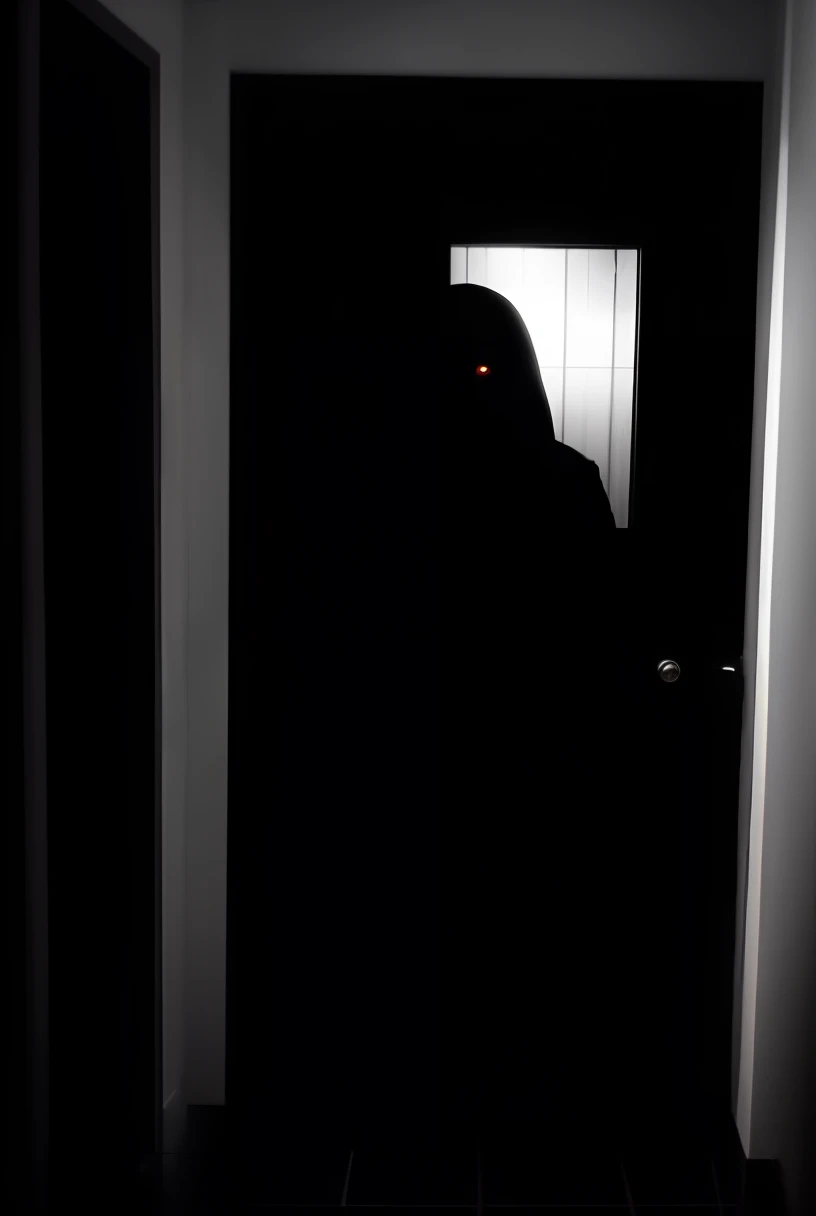 image of a creepy-looking person peeking out of a door, foto de terror, Assustando, olhar assustador, Scarry, imagem de horror, cartaz de terror, arte de terror digital, foto assustadora, horror terror assustador, imagem assustadora, arte de terror 4k detalhada, arte digital pesadelo, Assustador HD 4K, foto muito assustadora, pessoa estranha, assustador, Foto sinistra