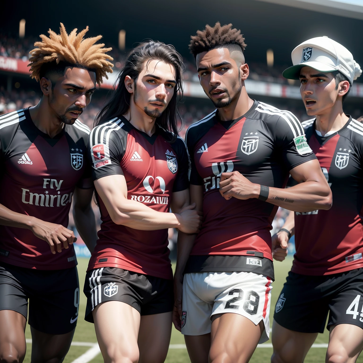 São Paulo Futebol Clube team, jogando contra o Time do Corinthians 4k
