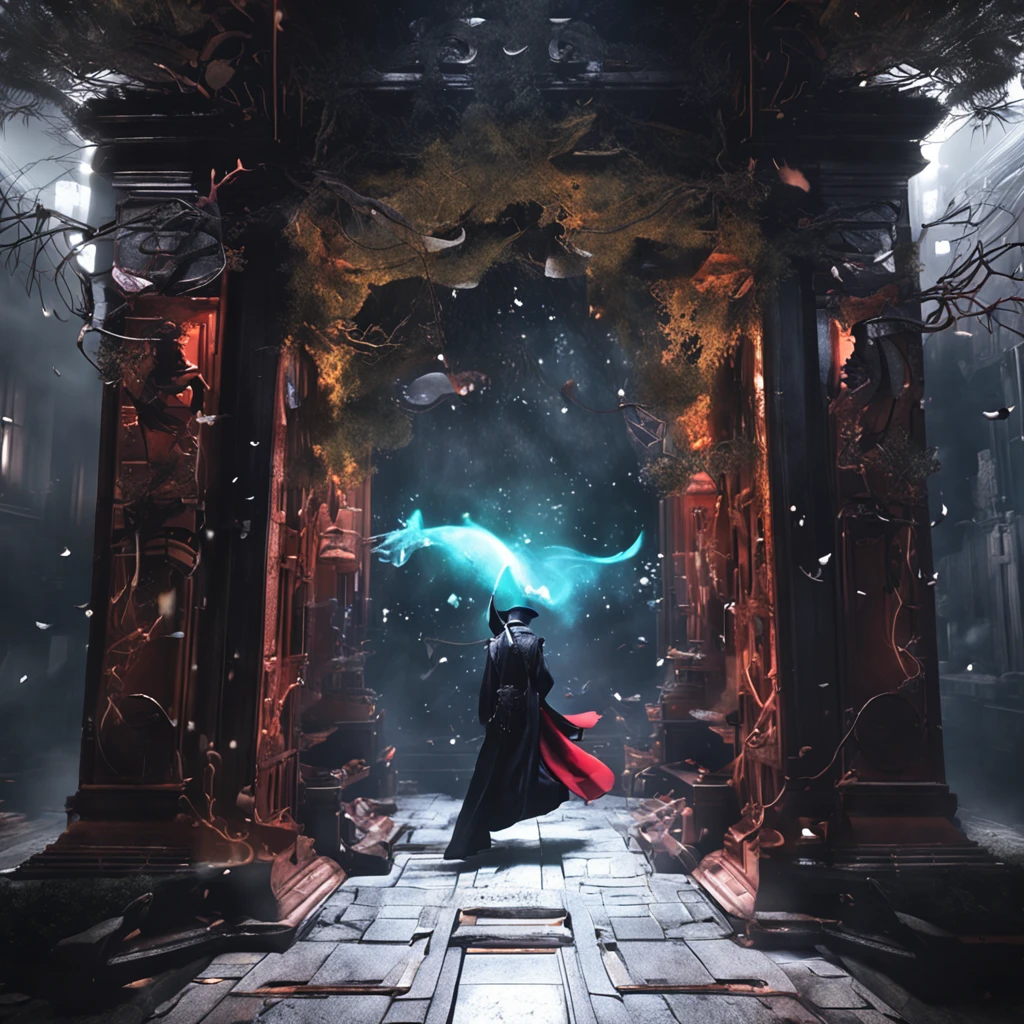 Best quality, Masterpiece, 超高分辨率, (photograph realistic:1.4), surrealism, Dream-like,fusionart, Shadowdancer, shadow magic, darkness control, stealth, shadowstep, umbral spells, hidden blade,