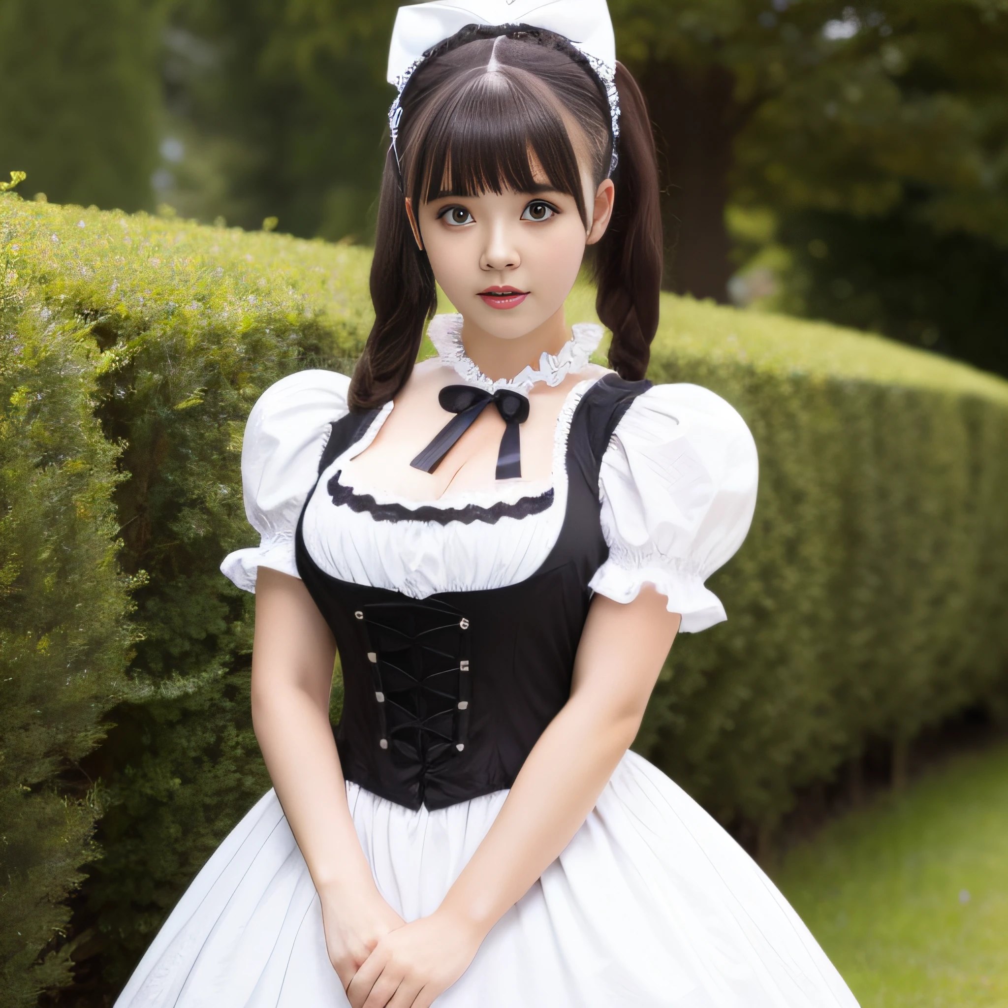 A girl in a Lolita dress,28 year old,The bust is huge