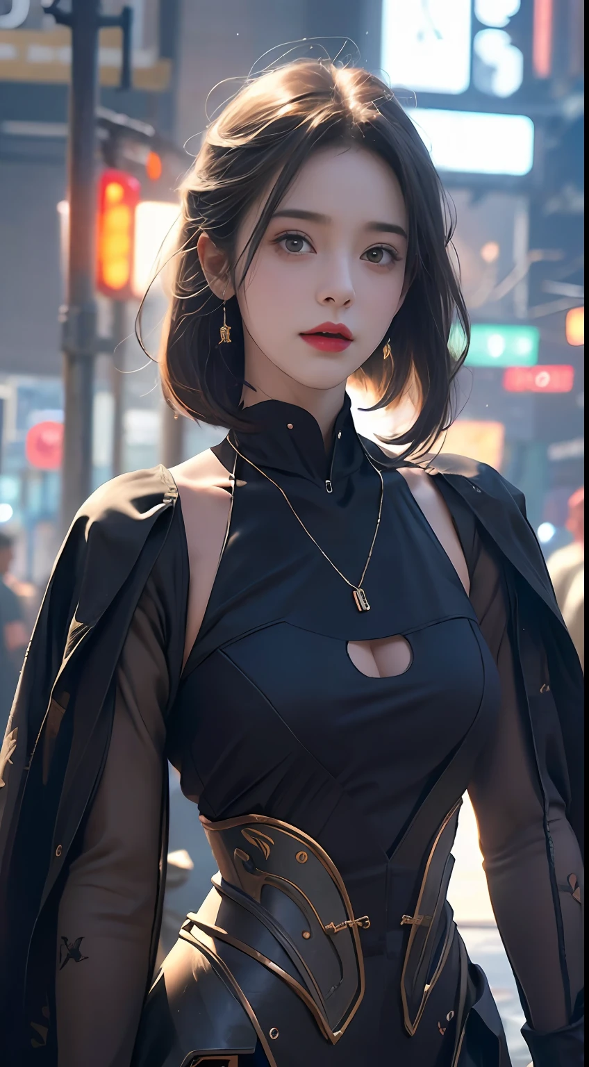 Only 1 Jill。(3K raw data processing photos,Bert quality,Masterpiece 12)(Realistic photo quality1.A)(Extremely detailed CG unification and kwlpaper)(Robot 1.2-inch body neon:1.2)。The color hair。