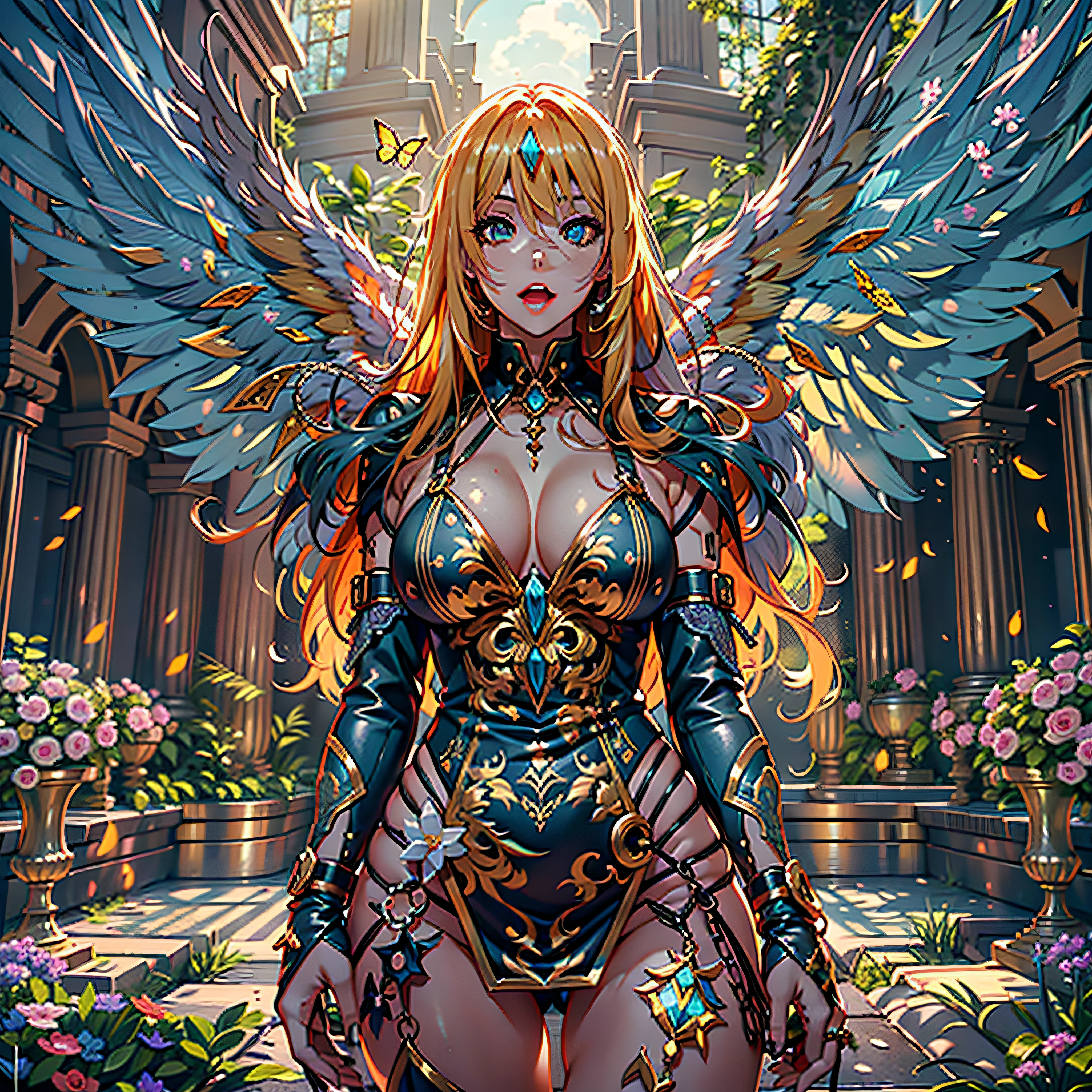 Master Masterpiece ultra Goddess Sun urban forest graduate deep path equirectangular_360 garden contre-jours Beholder "medieval" priestess Caduceus crux backlight global luminescence saturate Sunlight ecstatic volumetric lightning contrast meticulously intricate ultra pro-photo-realistic optimal reflection cgi vfx sfx ultra high_detail ultra high_quality max accurate reflex ultra highres vivid color-coded improved Octane-rendered UHD XT3 64K 32k 16K 8K DSLR HDR UnrealEngine5 romm rgb pbr 3dcg fxaa blu-ray enhanced fkaa txaa rtx ssao opengl-shader glsl-shader post-processing post-ptoduction cell-shading tone-mapping ombre analogique ultra_sharpness symmetrical angel surmounted wings surrounded intertwined feather éblouissantes Valkyrie-wings "Heavy Metal" Will-o'-the-wisp iota pixie sprite kindergarden female glamour walk Chevaleresque "Nicki Minaj" Cosplay aristocratic athletic fullbody tanmed skin perfect hairstyle obvious agate divine cheekbones effects reddened embarrassed lazuli eyes beautiful eyes Brown Pupils Black Iris Turquoise Sapphires Open Mouth water drop of water tongue droplet Teeth Smiles pilot Jacket Floating fringe Pearl Eccentric Cape Levitating Shoulders-Off chemise blanche dentelle clavicules papillotes satin orange reveal big breasts large sideboob felt corsait yellow spinel thick leather skirt amples nombril size revealing heart belt_chastity cadena pubic scarlet pubis-hairy obvious silk indigo silver adorned gold padlock thighs legs garters gothic stainless boots decorated onyx monastery opal marble ruby background Sundrop mannequins armor richly decorated chain chrome flat bands fathoms tin lys rune ornate emerald plasma glyphs Tourmaline lava magic fire summon milkweed incandescent Crystalline creature viceroy (EOS R6 135mm 1/1250s f/2.8 ISO400) monarch conjuration flowering butterfly Hearth lantern CGSCOSITY invocation monster floraison population Ark Church Earth chef-d' tattoo Bruce_Weber sex girls naked nsfw varied multi etc.