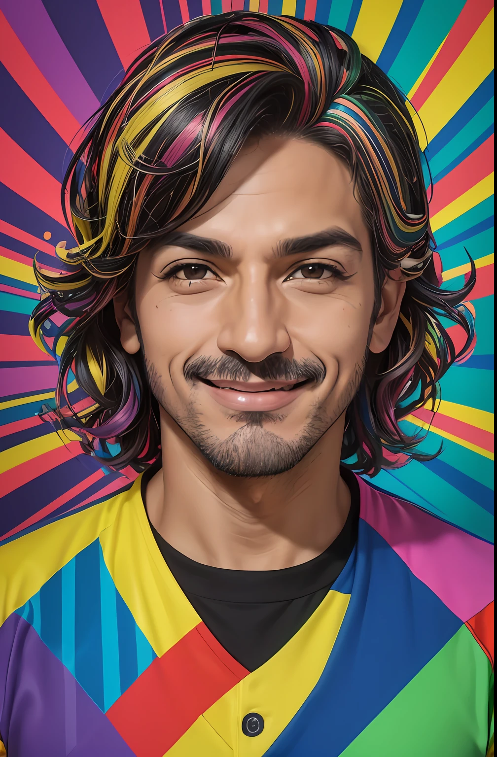 ( Christian Chavez com 40 anos de idade ,Atlético SMILE Eduardo Kobra ,Romero Brito,The Filling Twins ,multidimensional geometric wall PORTRAIT, arte, Chibi,
Yang08k, lindo, Colouring,
Primary works, qualidade superior, melhor qualidade, Arte Oficial, Beautiful and Aesthetic, 512 mil